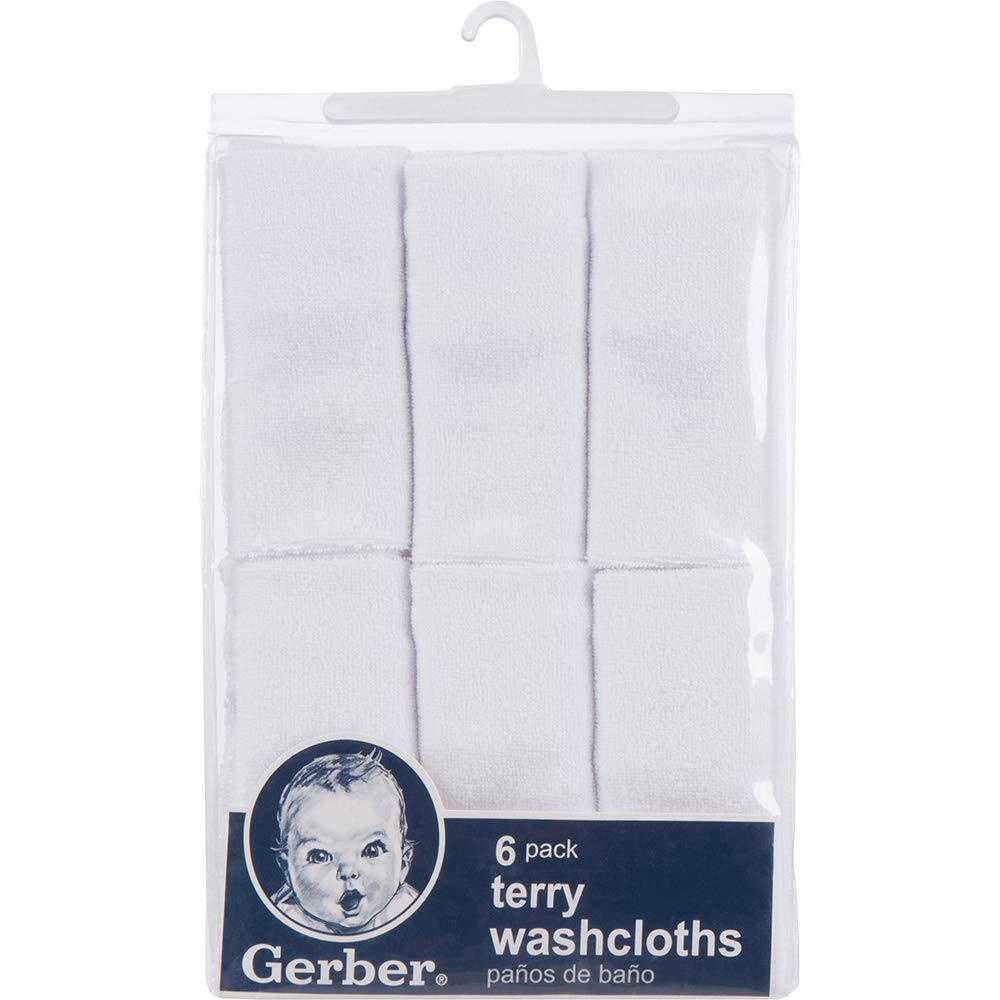 Gerber Washcloth, White, 6-Count - Image 8