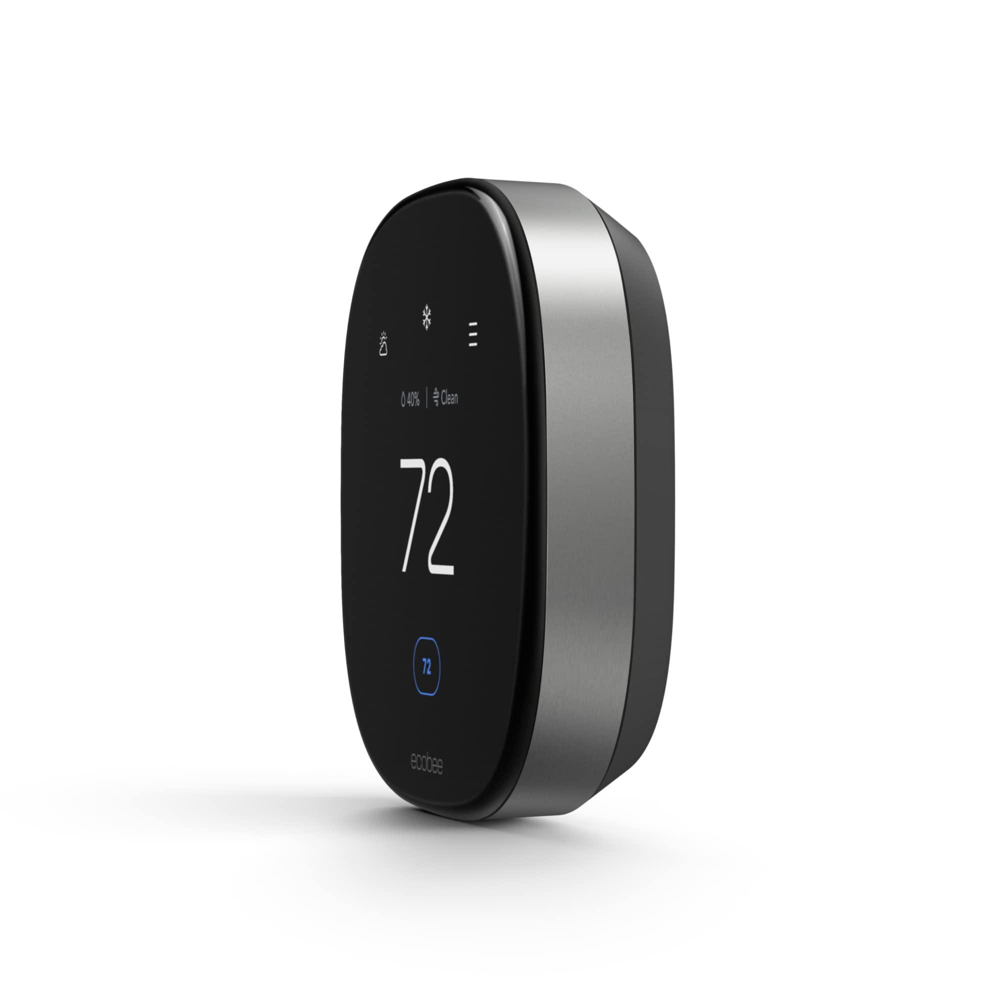 ecobee Smart Thermostat Premium with Smart Sensor and Air Quality Monitor - Programmable Wifi Thermostat - Works with Siri, Alexa, Google Assistant - Image 15
