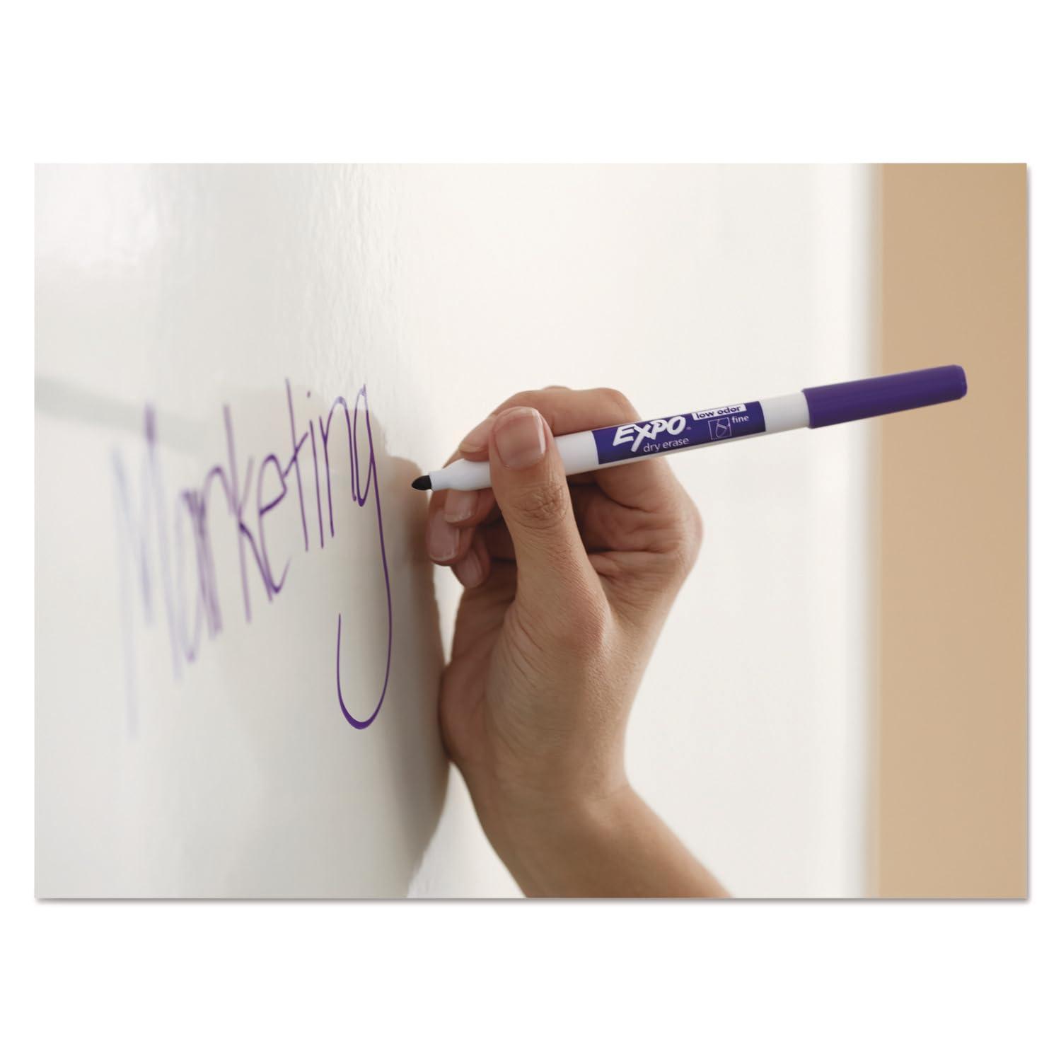 EXPO Fine Tip Dry Erase Markers Low Odor Black Ink 36-Count Set Ideal for Classroom Office and Home Use - Image 2