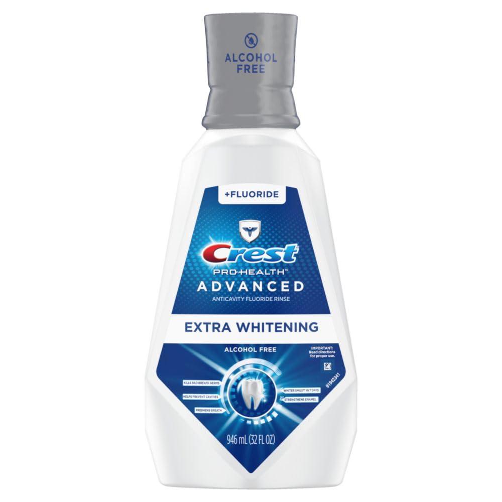 Crest Pro-Health Advanced Mouthwash, Alcohol Free, Extra Whitening, Energizing Mint Flavor, 946 mL (32 fl oz) - Image 10