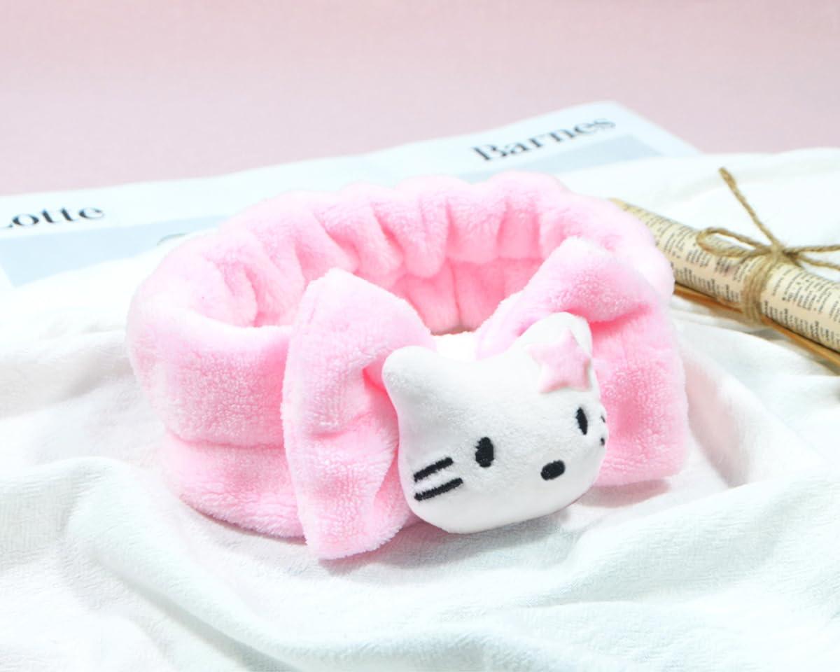 GGJQQDM Kawaii Headband for Spa, Makeup, Face Washing & Pajama Parties - Suitable for Girls and Women (F) - Image 3