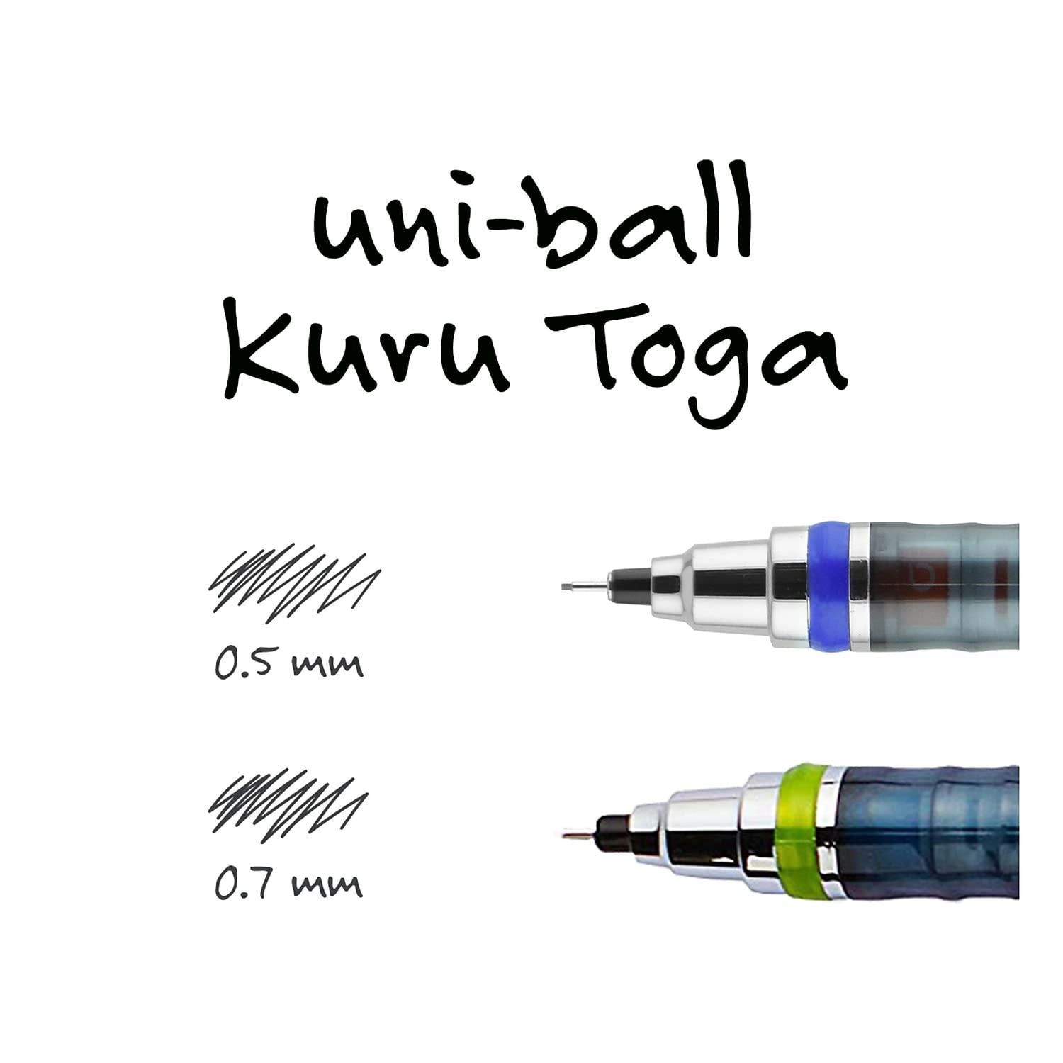 uni-ball Kuru Toga Mechanical Pencil with 0.7 mm Lead Refills & Pencil Erasers, HB #2 - Image 7