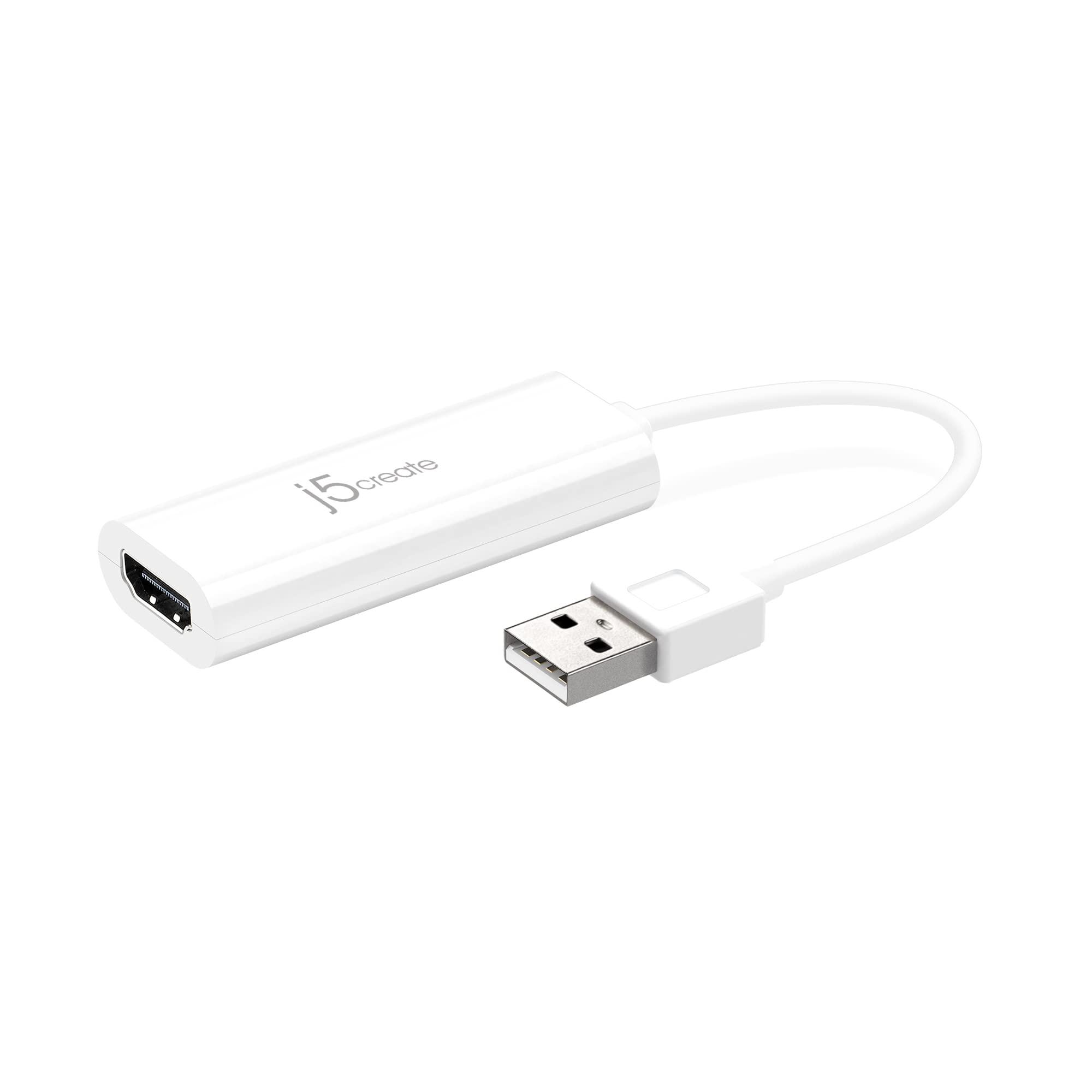 j5create USB to HDMI Display Adapter- USB to HDMI 1080P Cable Converter Adapter for Windows (JUA195) - Image 2