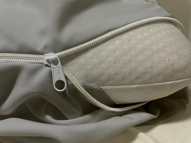 Shreem Linen Zippered King Fitted Sheet fits 16" Mattresses, Ultra-Soft 1800 Microfiber, Fully Enclosed Zipper Mattress Cover, Light Grey - Image 3