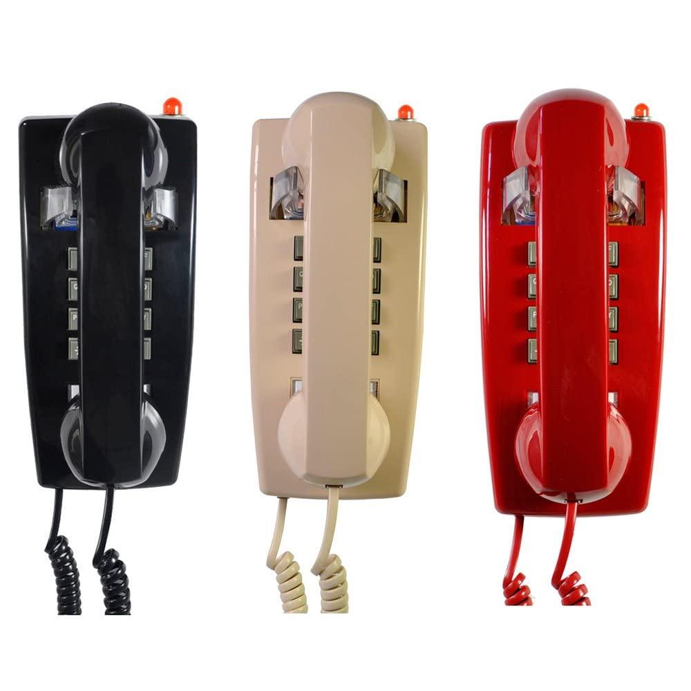 Traditional Red Wall Phones for Landline Mechanical Ringing, Classic 2554 Wall Telephone Ringing Indicator, Retro Wall Phone Hearing Aid, Old Wall Mount Phone for Home,School, Backup Telephone - Image 8