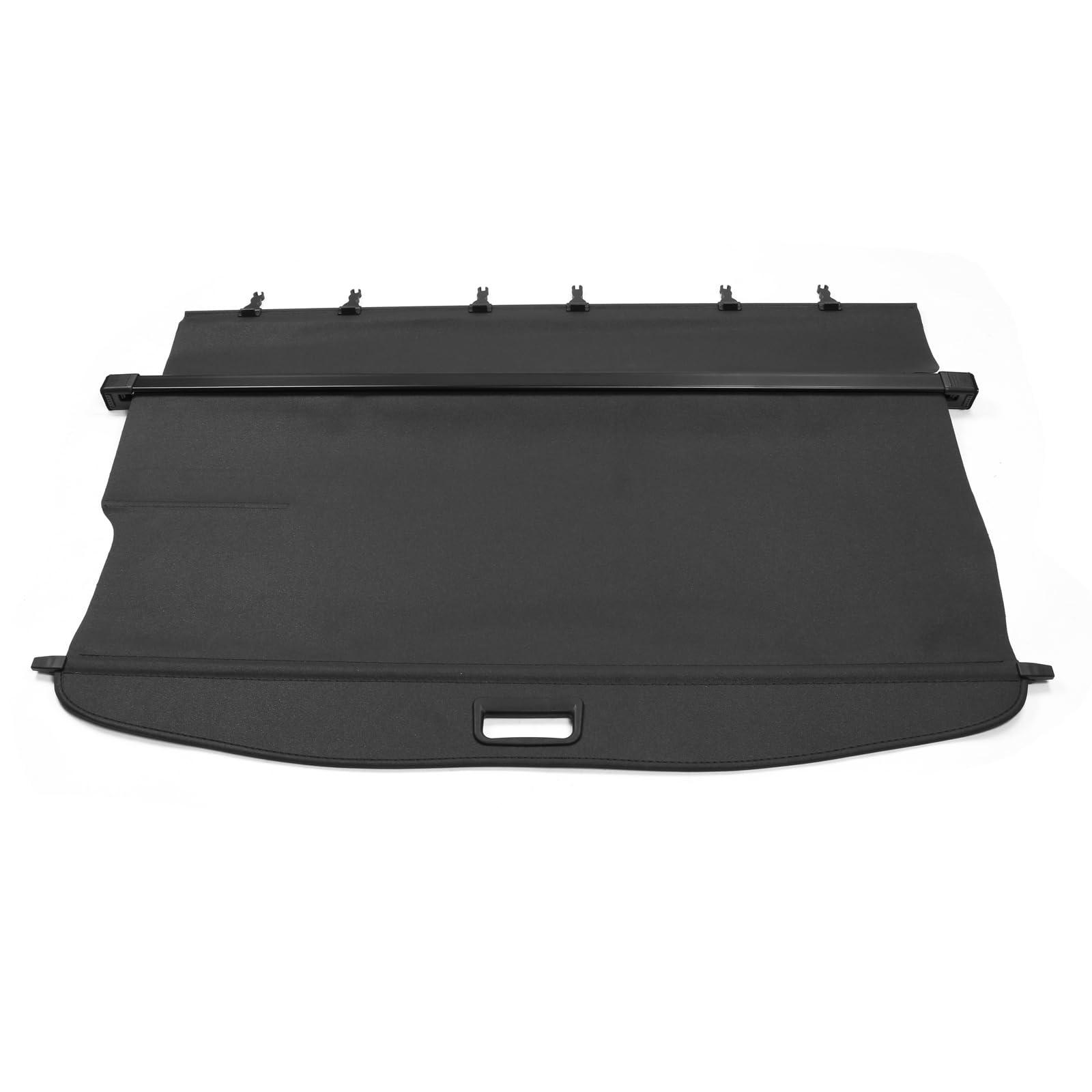 IKON MOTORSPORTS, Cargo Cover Compatible with 2014-2018 Subaru Forester (Only Fit Automatic Rear Gate), PVC & Aluminum Rod Black Security Rear Trunk Cover Security Retractable Shield, 2015 2016 2017 - Image 2