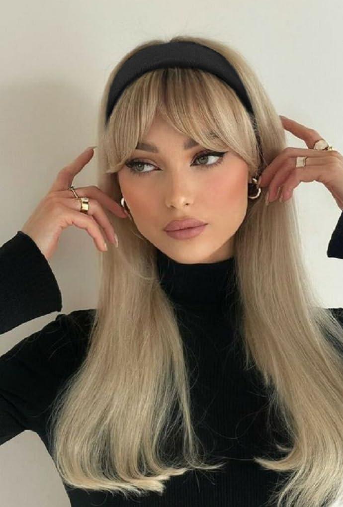 Headbands for Women Non Slip Trendy Headbands for Women’s Hair 1 inch Wide Cute Headband for Girls, Fall Head Bands Elastic Hair Bands for Womens Fashion Accessories for Women 4PCS - Image 5