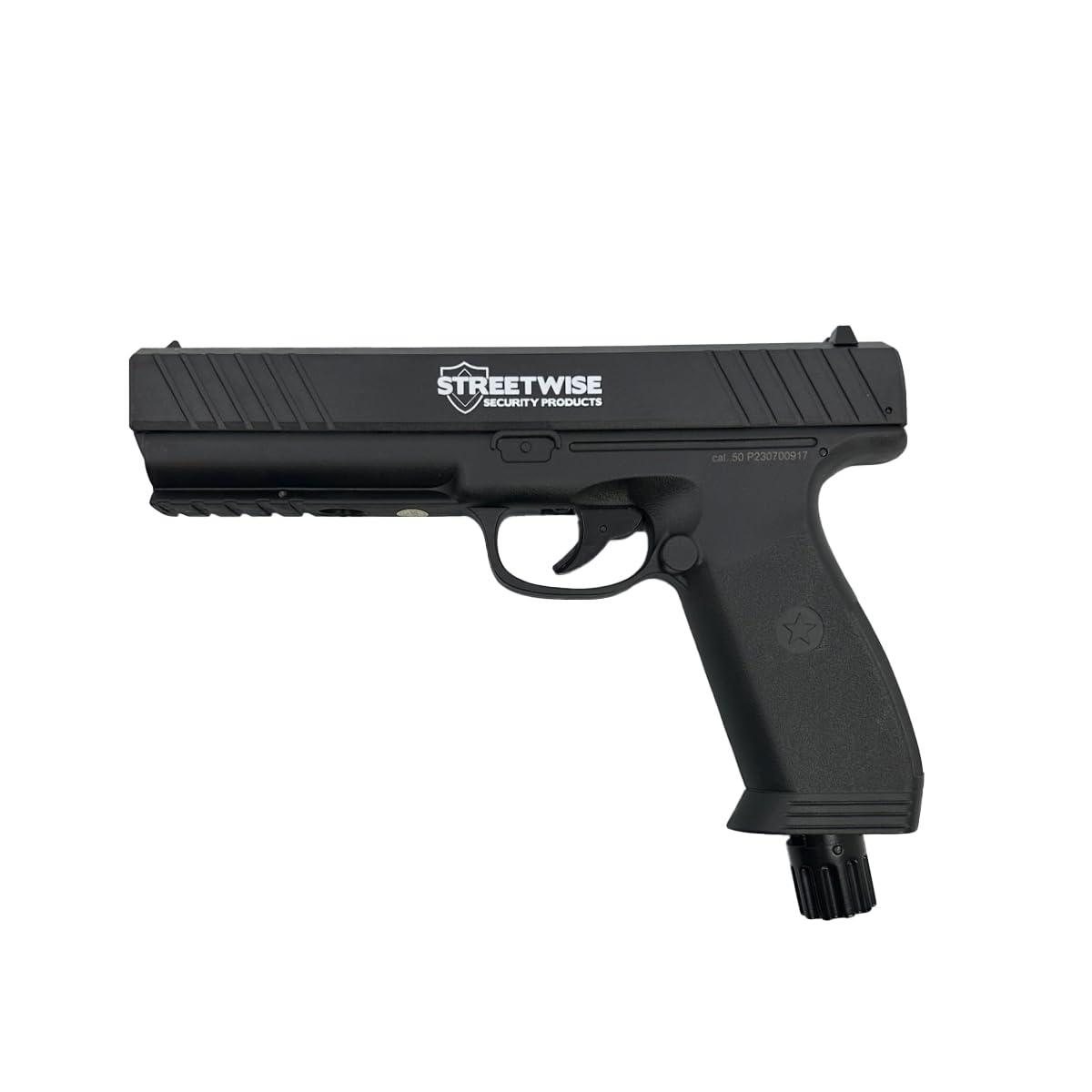 Streetwise Heat .50 Caliber Defense Launcher, Kinetic Impact Ball Gun - Self Defense Pistol Includes 10 Rubber Balls, 10 Quicksilver Metal Composite Rounds, & 2 CO2 Canisters - Image 9