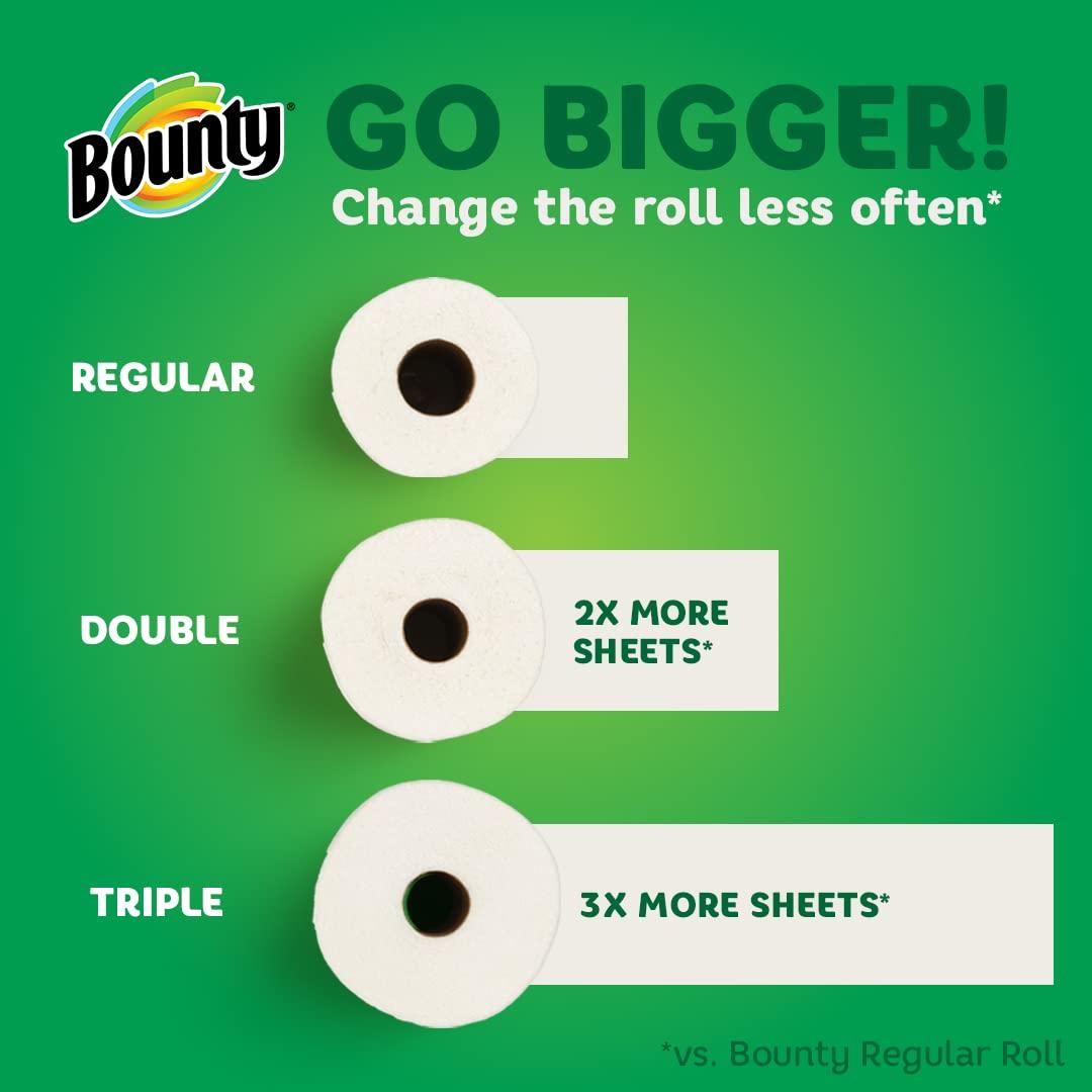 Bounty Full Sheet Paper Towels, White, 6 Double Rolls = 12 Regular Rolls - Image 7