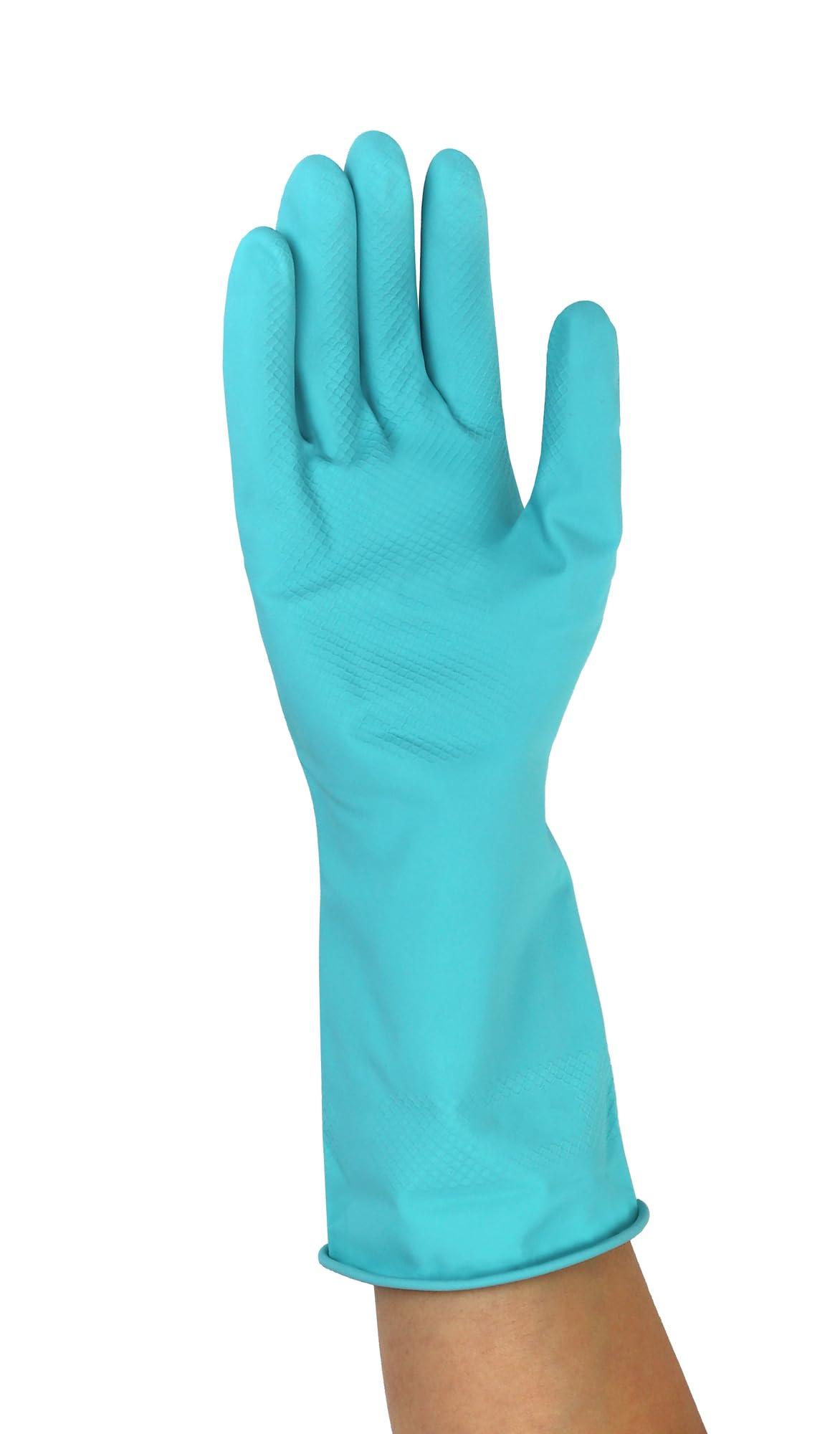 Mr. Clean Bliss Premium Reusable Latex-Free Vinyl Cleaning Gloves with Non-Slip Grip, Large - Image 4