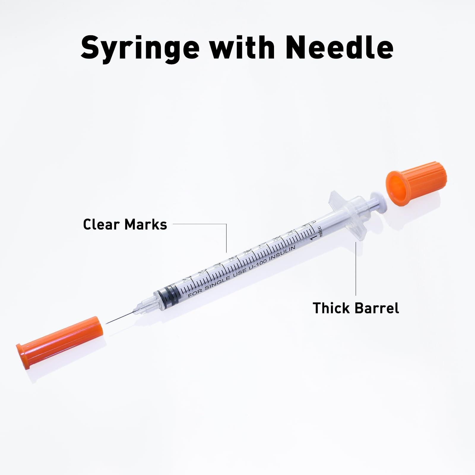 U-100 1cc 31 Gauge 5/16 Inch Syringe, Individually Packed 20 PACK - Image 5