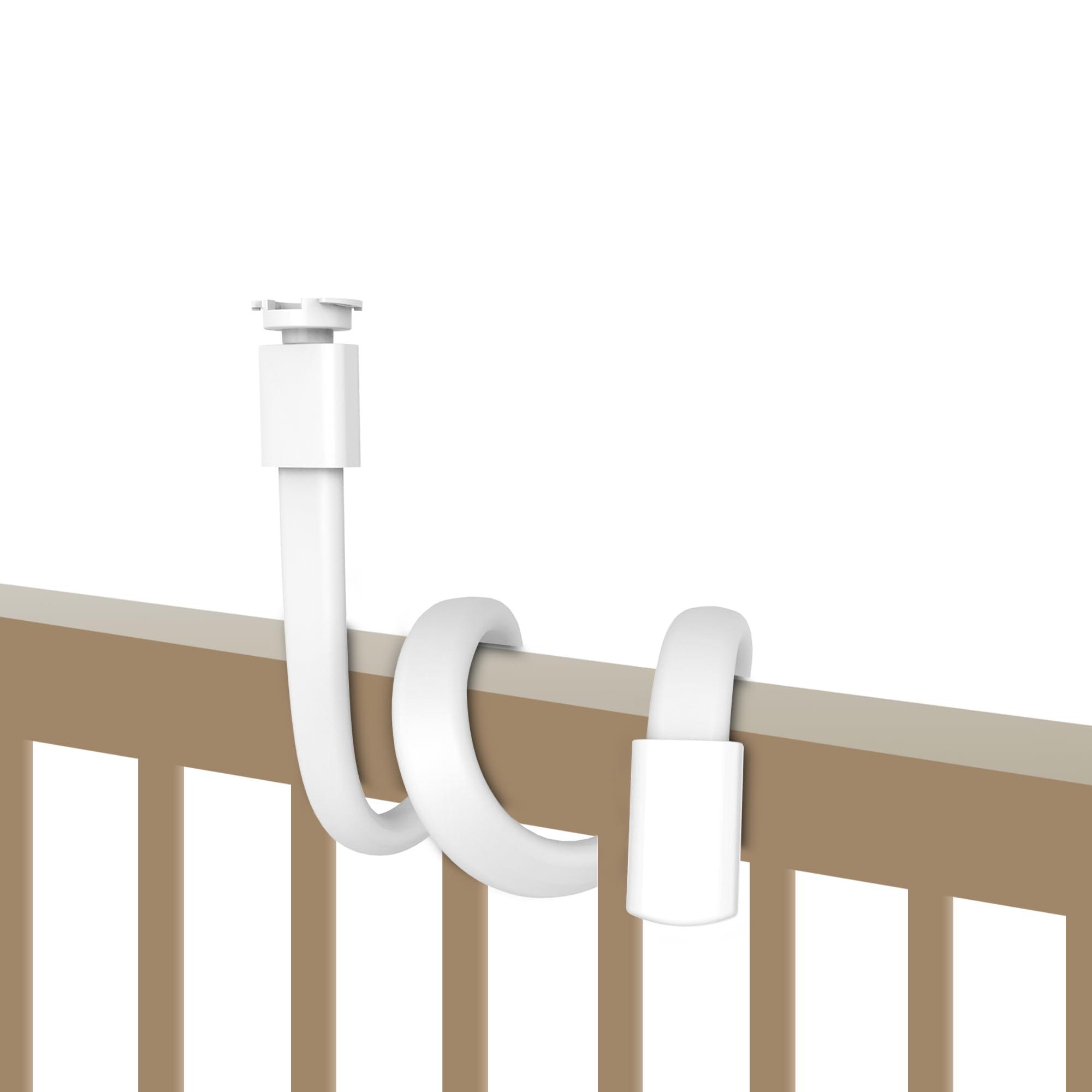 HelloBaby Baby Monitor Mount for HB6550/ Pro/ HB6560/ HB65/ HB6339/ HB40/ HB6081/ HB66/ HB6351, 20 Inch Flexible Arm Bracket, Sturdy Camera Holder Attaches to Crib Cot Shelves, No Tools or Wall Damage
