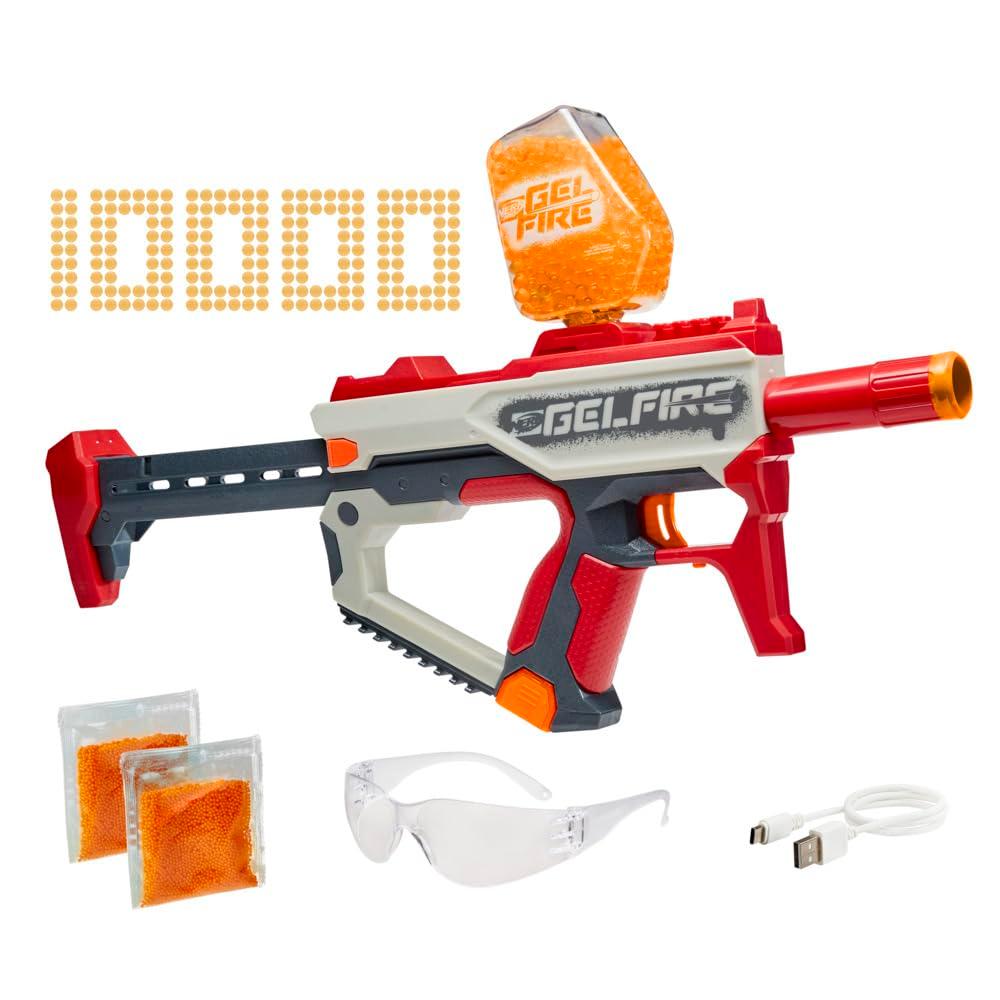 Nerf Pro Gelfire Mythic Full Auto Blaster & 10,000 Gelfire Rounds, 800 Round Hopper, Rechargeable Battery, Eyewear, Ages 14 & Up - Image 3