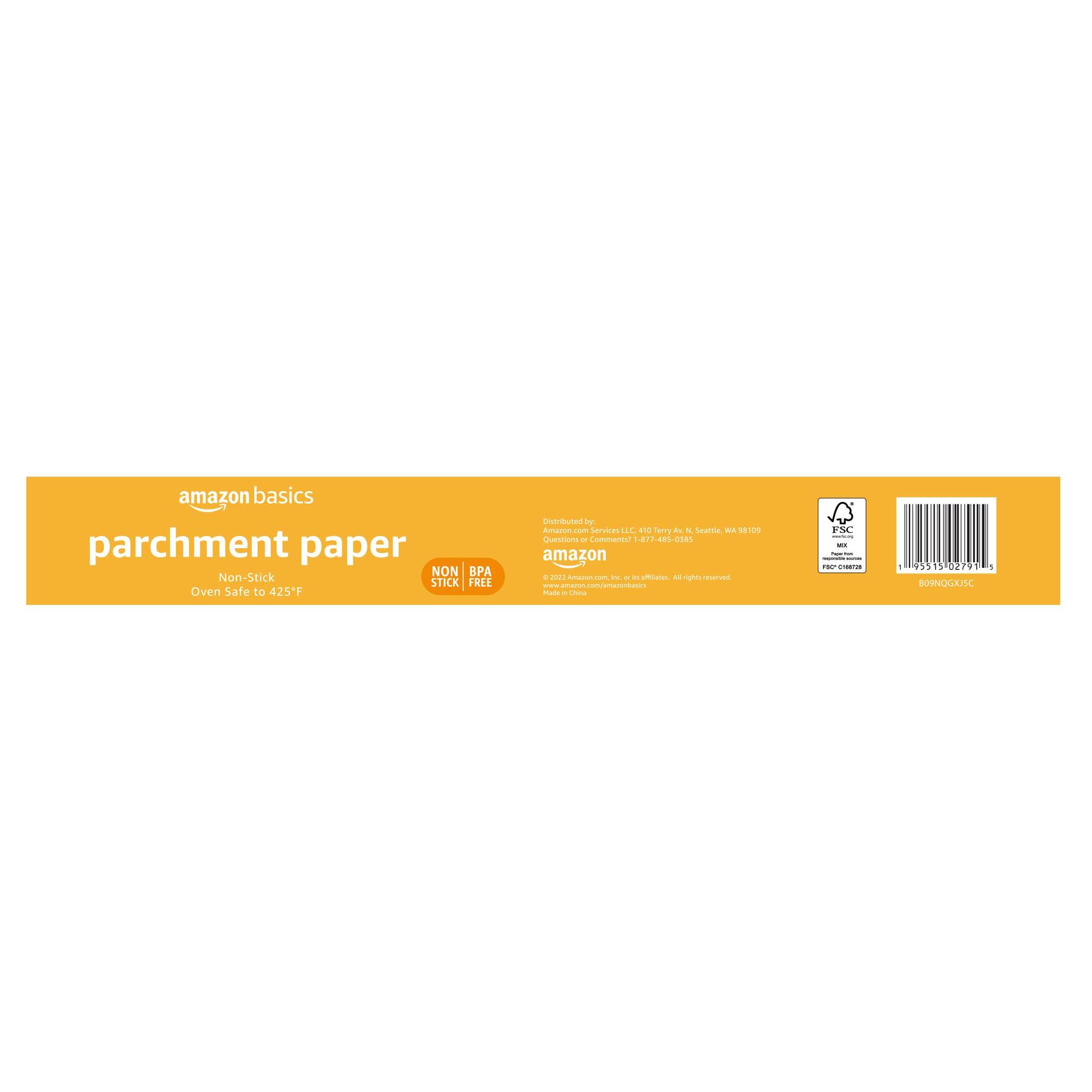 Amazon Basics Parchment Paper for Baking, Non-Stick, 90 Sq Ft Roll, 1 Pack - Image 2