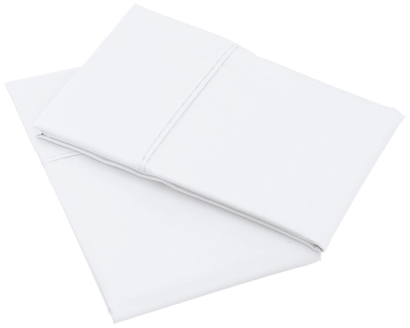 Amazon Basics 400 Thread Count Cotton Pillow Case, Standard, 30" L x 20" W, White - Set of 2, Pillows Not Included - Image 4