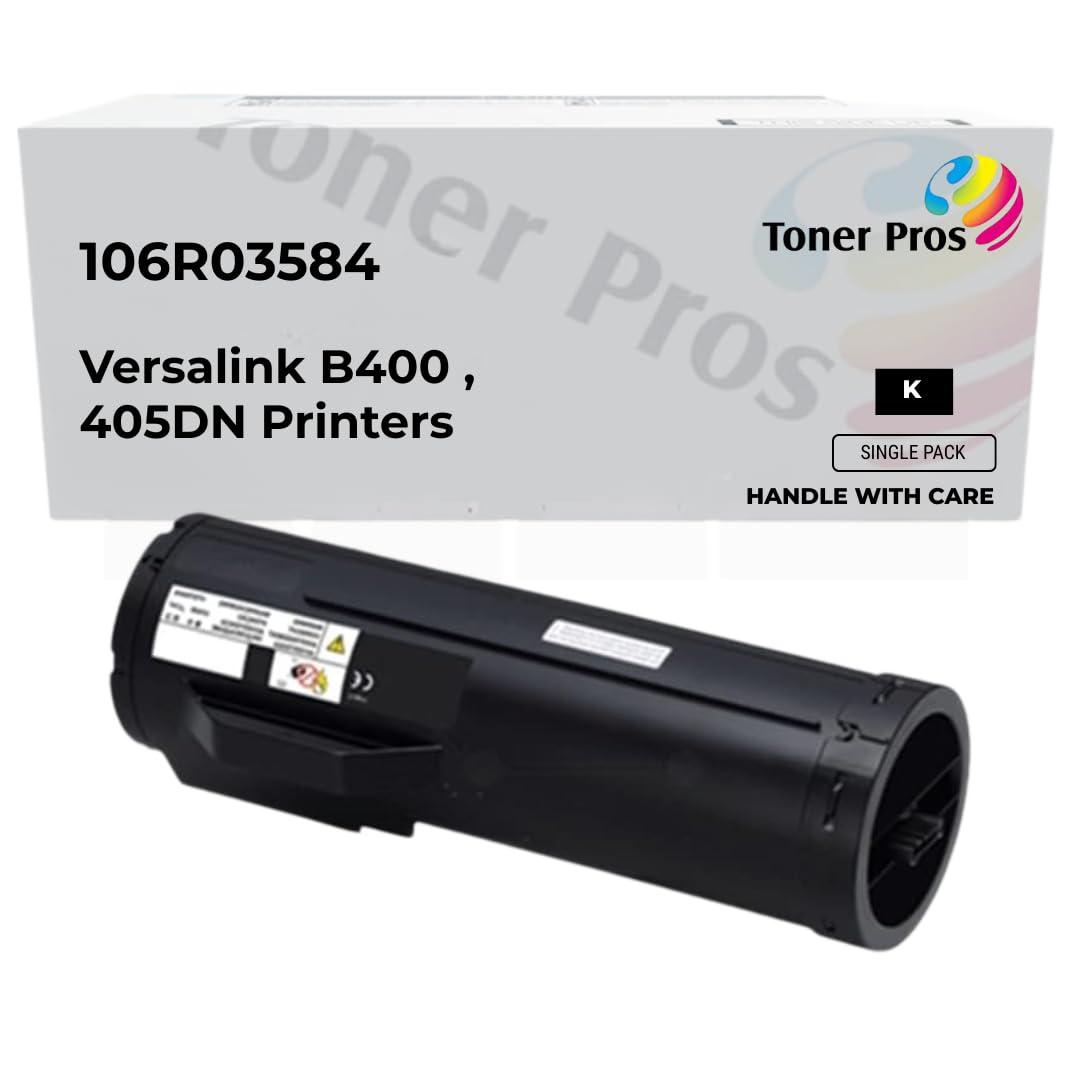 Toner Pros Replacement Toner Cartridge – Compatible for Xerox 106R03584 – Extra High Capacity Black Toner for Xerox VersaLink B400, B405DN Printers – Page Yield: 24,600 Pages