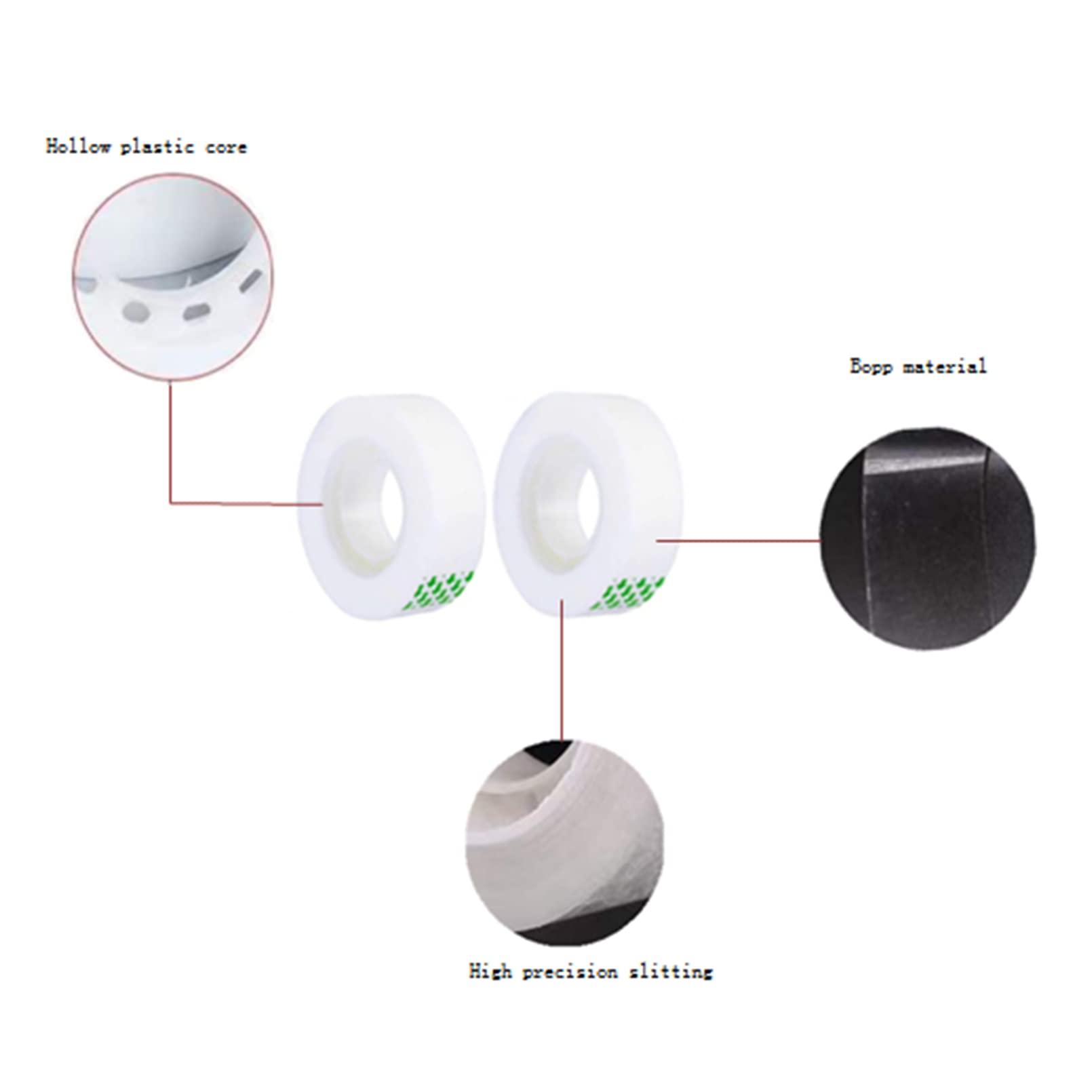 MJUNM Clear Tape Refills Rolls for Dispenser, Transparent Tape, 12 Rolls, 1 inch Core, 3/4 inch x 900 inches - Image 4
