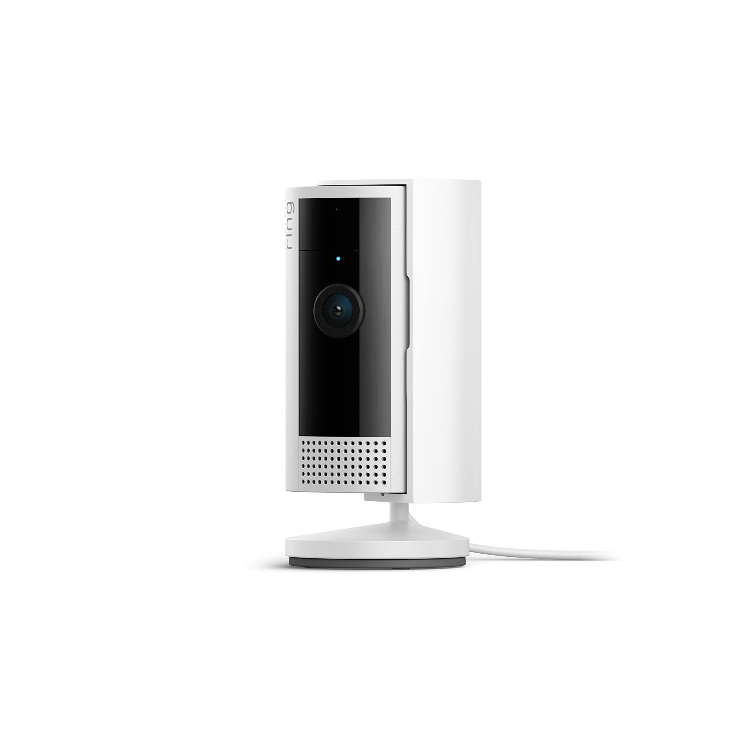 Like-New Ring Indoor Cam (newest model) — Home or business security in 1080p HD video, White