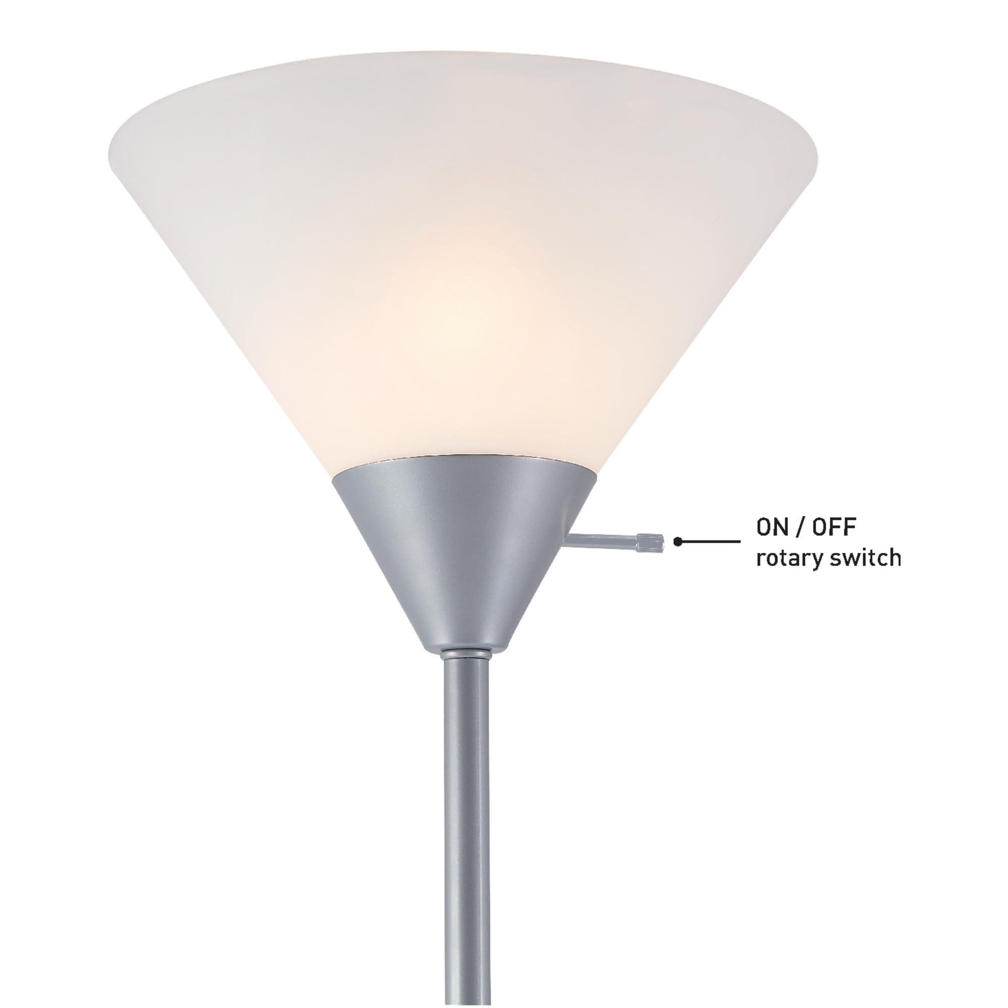Globe Electric 67150 Elliott Floor Lamp, Silver - Image 5