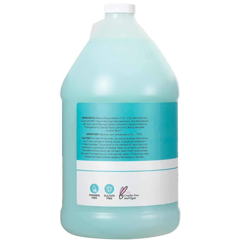 Ginger Lily Farms Club & Fitness Nourishing Body Wash, 100% Vegan & Cruelty-Free, Bath & Shower Gel for Men and Women, Ocean Breeze Scent, 1 Gallon (128 fl. oz.) Refill - Image 3