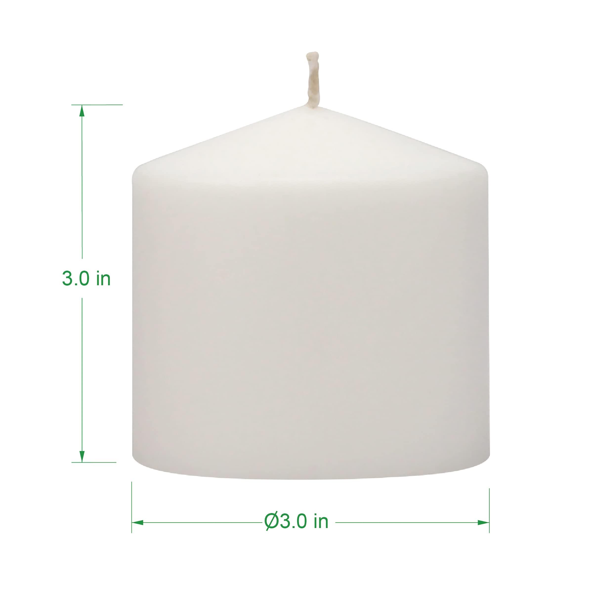 Stonebriar Unscented White Tall Pillar Candles, 18 Hour Burning Candle Pillars, Perfect for Decor, Weddings, Emergencies 3" X 3", 6 count - Image 7