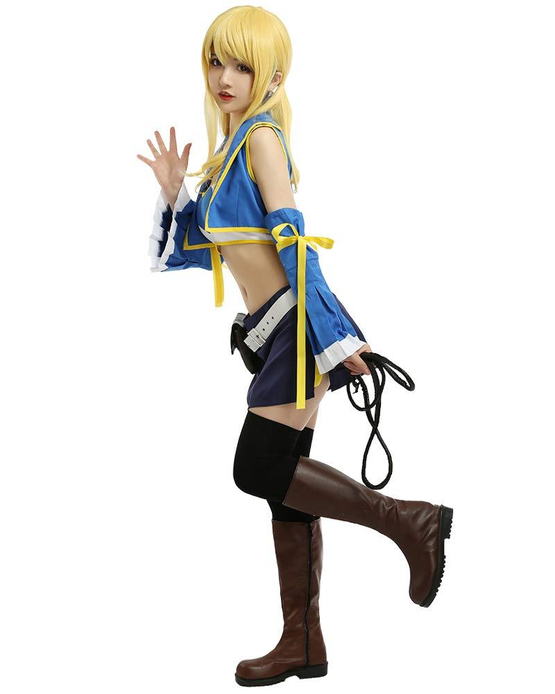 miccostumes Women's Costume Anime Cosplay Fullset Tube Top Skirt with Belt Waist Bag and Whip