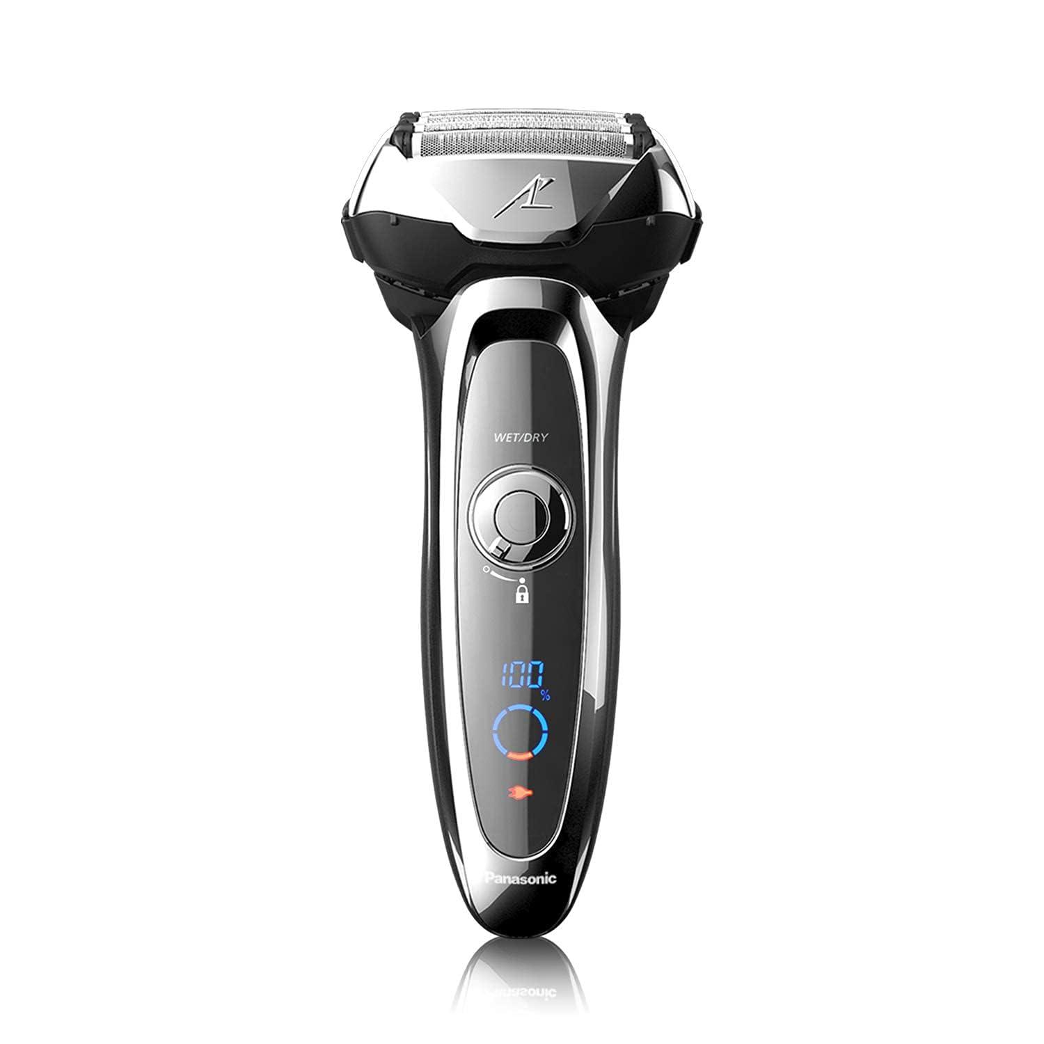 Panasonic ARC5 Electric Razor for Men with Pop-Up Trimmer, Wet/Dry 5-Blade Electric Shaver with Intelligent Shave Sensor and Multi-Flex Pivoting Head – ES-LV65-S (Silver) - Image 1