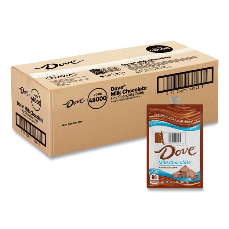 Dove Hot Chocolate Freshpack Milk Chocolate 0.66 oz Pouch 72/Carton