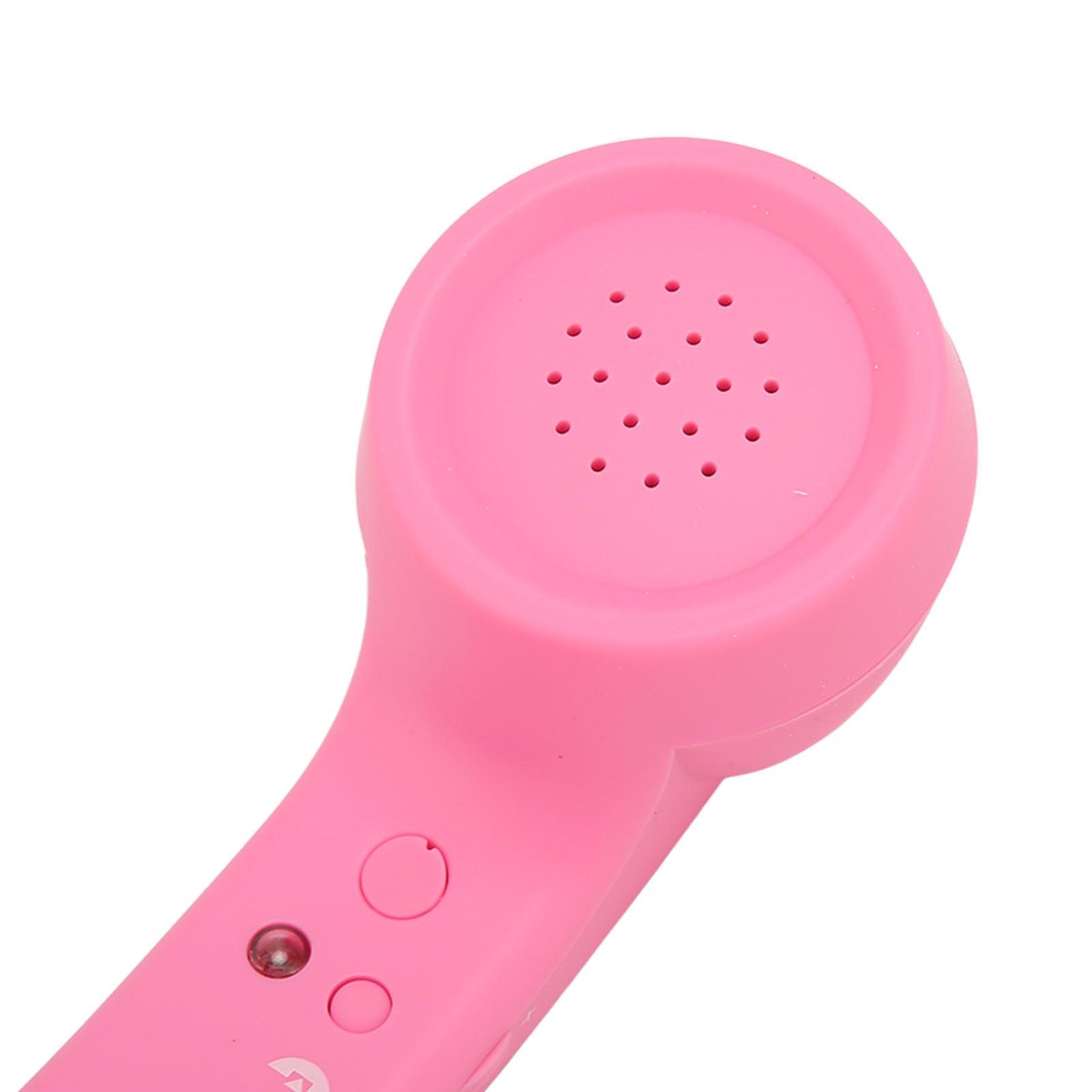 Retro Telephone Handset, Mobile Phone Radiation Proof Telephone Handset Receiver for a Mobile Phone with Comfortable Call (Pinks) - Image 7