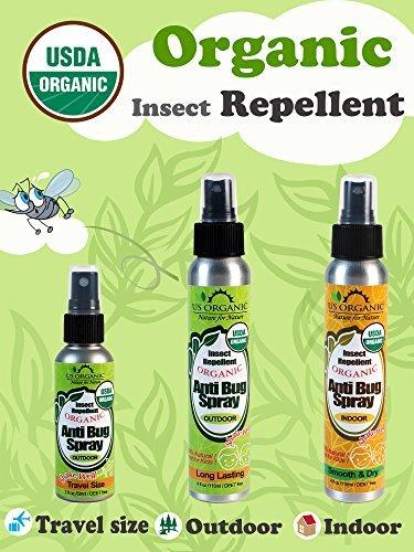 US Organic Mosquito Repellent Anti Bug Outdoor Pump Sprays, USDA Certification, Cruelty Free, Proven Results by Lab Testing, Deet-Free (2 oz Travel Size) - Image 5