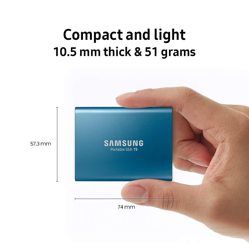 SAMSUNG T5 Portable SSD 1TB - Up to 540MB/s - USB 3.1 External Solid State Drive, Black (MU-PA1T0B/AM) - Image 3
