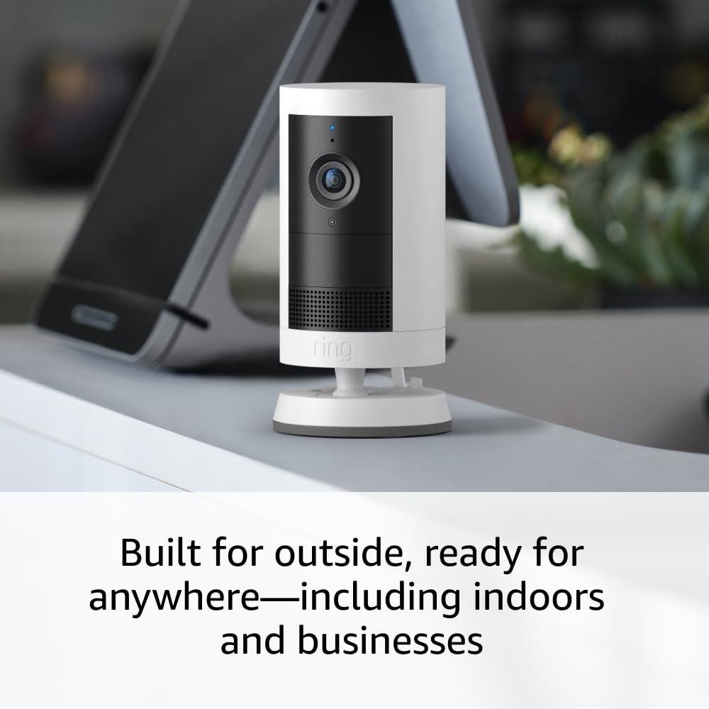 Introducing Ring Outdoor Cam Plus, Battery — Wide-Angle 2K Video with Ring Vision, Low-Light Sight for full-color night vision, Mount-Anywhere Versatility, White - Image 6