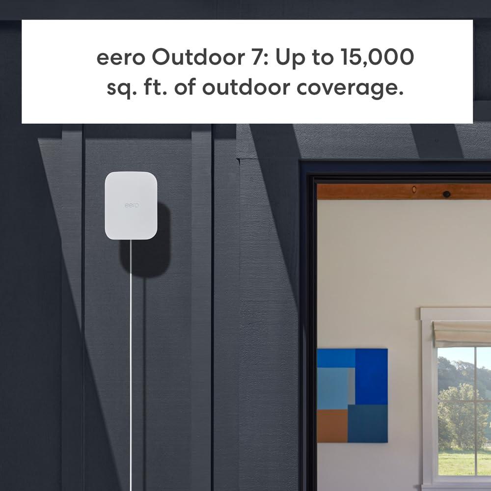 Amazon eero Max 7 (1-pack) with Amazon eero Outdoor 7 (1-pack) mesh wifi system - Image 6