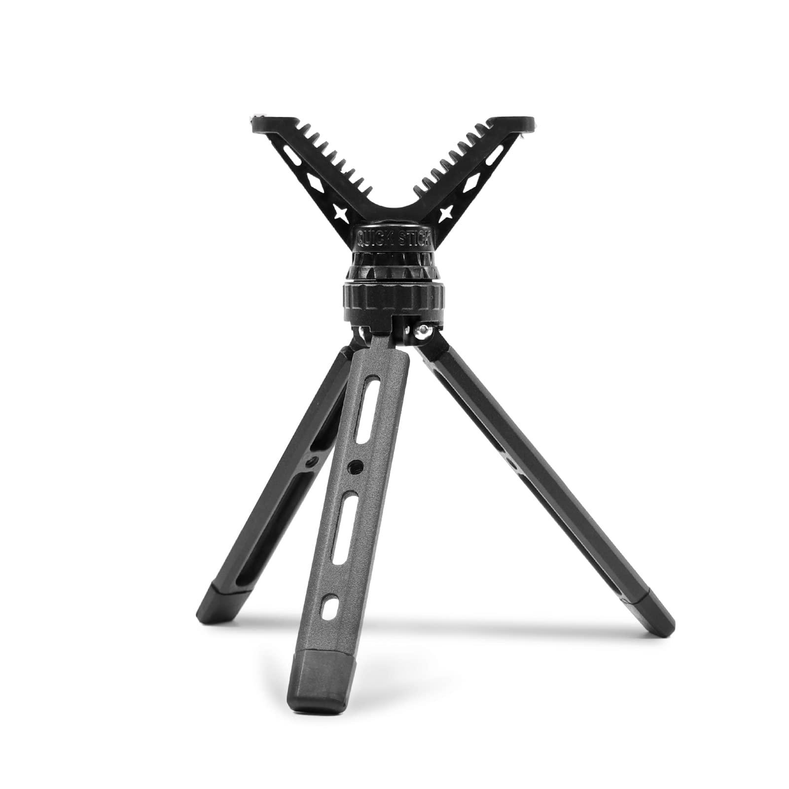 BZTAC Portable Rifle & Pistol Shooting Rest - All Aluminum Compact Mini Rapid Pocket Shooting Stick Stand with 360 Rotation V Yoke Holder