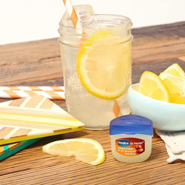 Vaseline Lip Therapy Cocoa Butter 4-Pack – Mini Lip Balms for Soft, Glowing Lips, 0.25 Oz Ea - Image 4