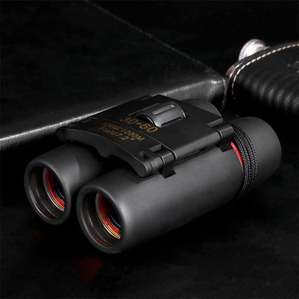 30x60 Portable Mini Binoculars, Wide View Angle Folding Binoculars Telescope with Low Light Night Vision for Outdoor Bird Watching Camping Hiking Traveling - Image 4