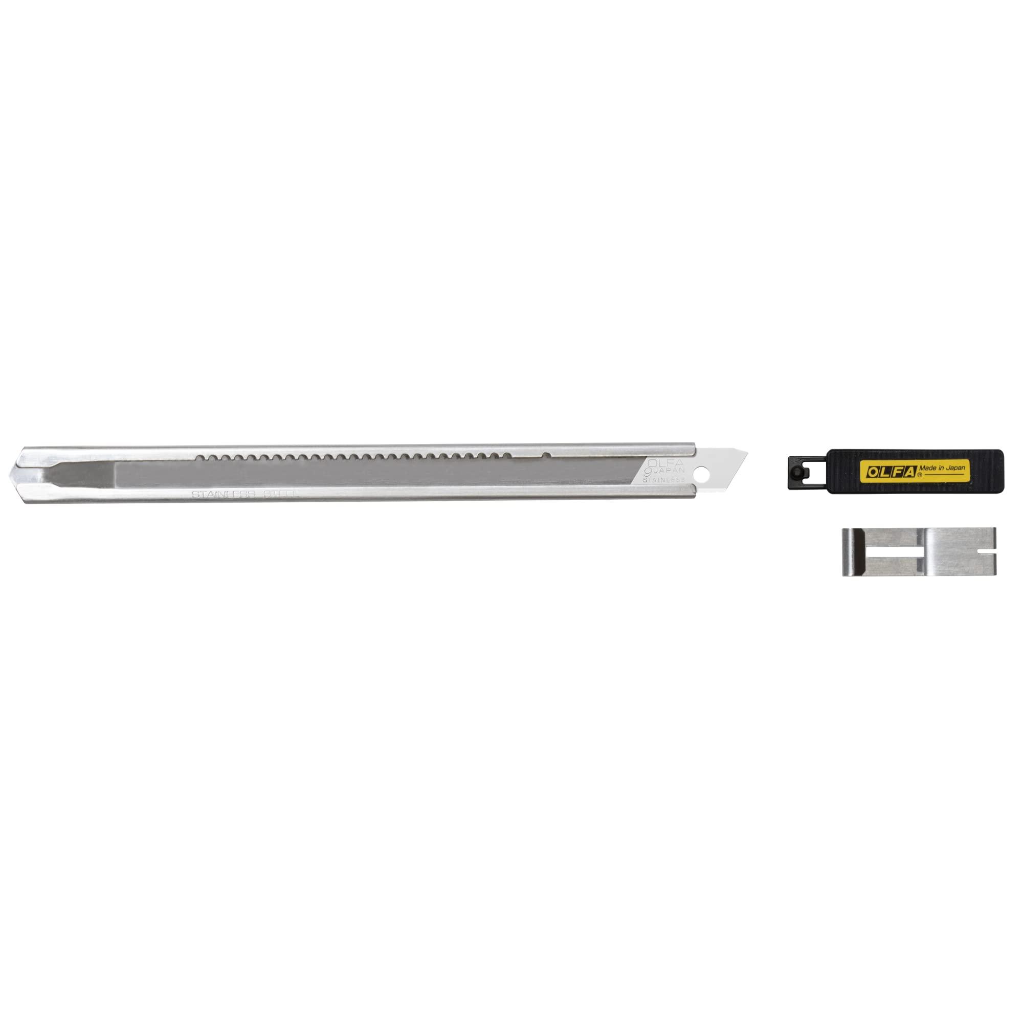 OLFA 9mm Stainless-Steel Utility Knife (SVR-2) - Multi-Purpose Retractable Precision Knife w/Stainless-Steel Snap-Off Blade, Replacement Blades: Any OLFA 9mm Blade - Image 3