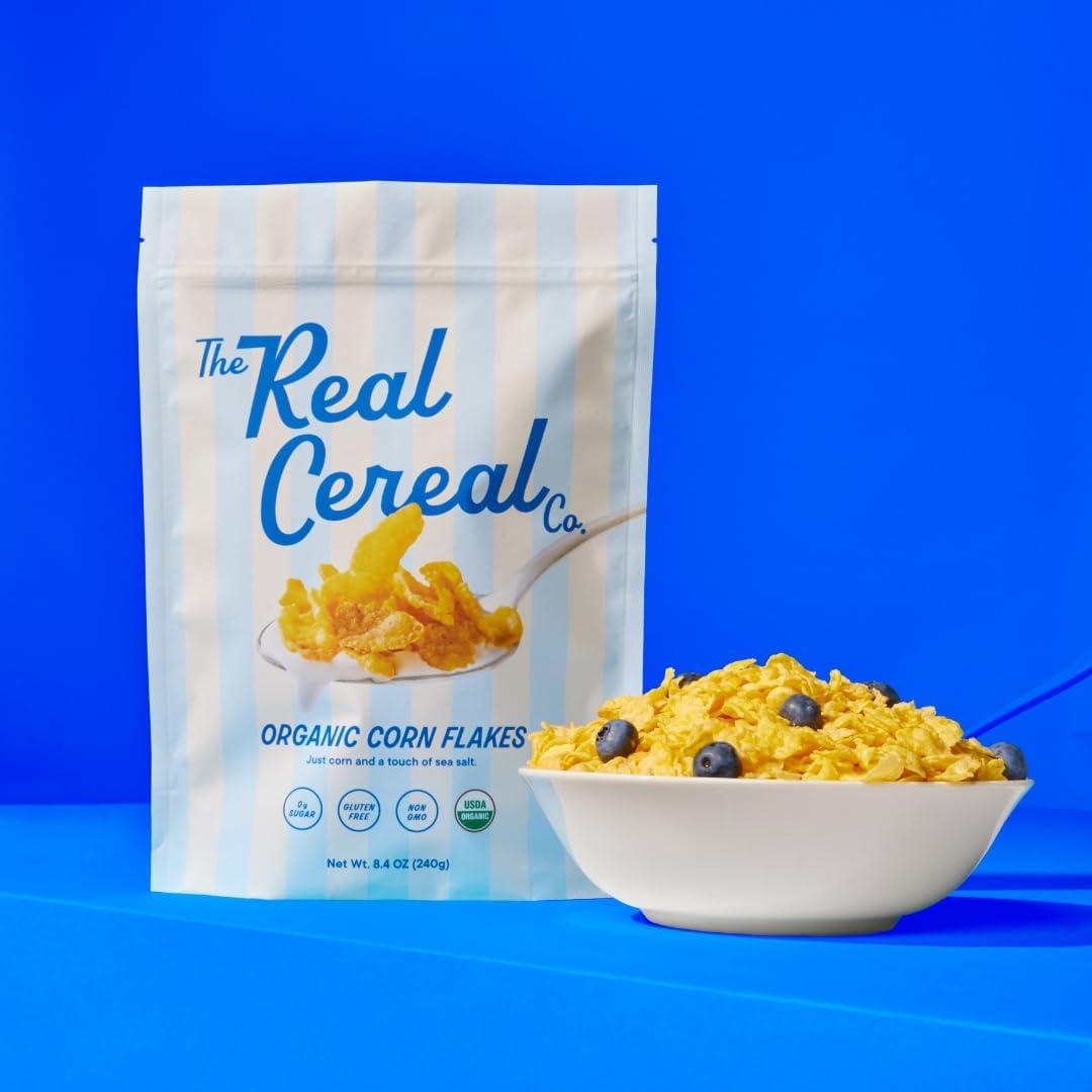 The Real Cereal Company, Organic Corn Flakes Cereal 3-Pack, Zero Sugar, Gluten Free, Non-GMO, Made in USA - Image 7