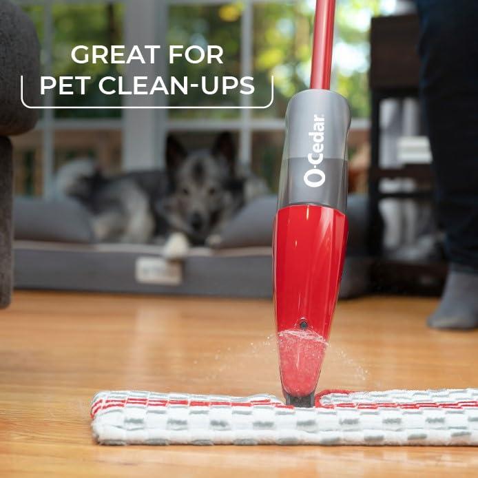 O-Cedar ProMist MAX Microfiber Spray Mop Removes 99% of Bacteria with just Water, Features 1 Extra Refill - Image 10