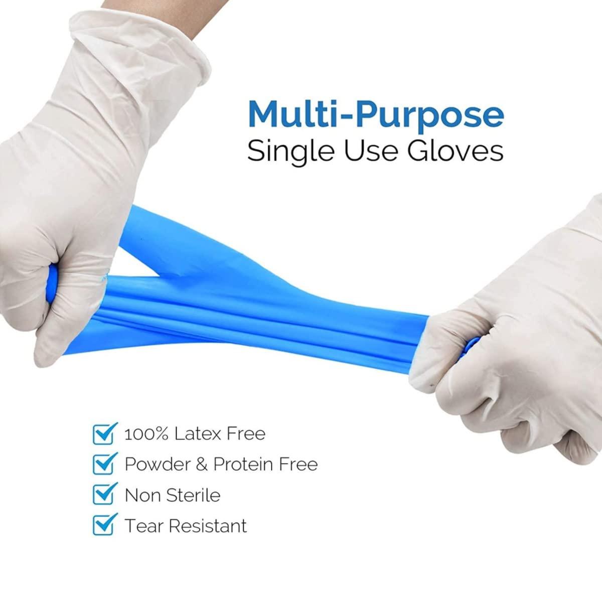 Basic Medical Synmax Vinyl Exam Gloves - Latex-Free & Powder-Free Disposable Glove - Large, BMPF-3003(1000 Pcs) - Image 3