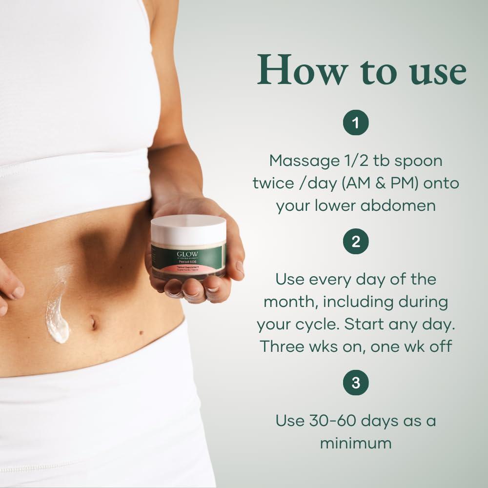 Glow Botanica Period SOS - Wild Yam Cream - Topical Cream for Women - Image 7