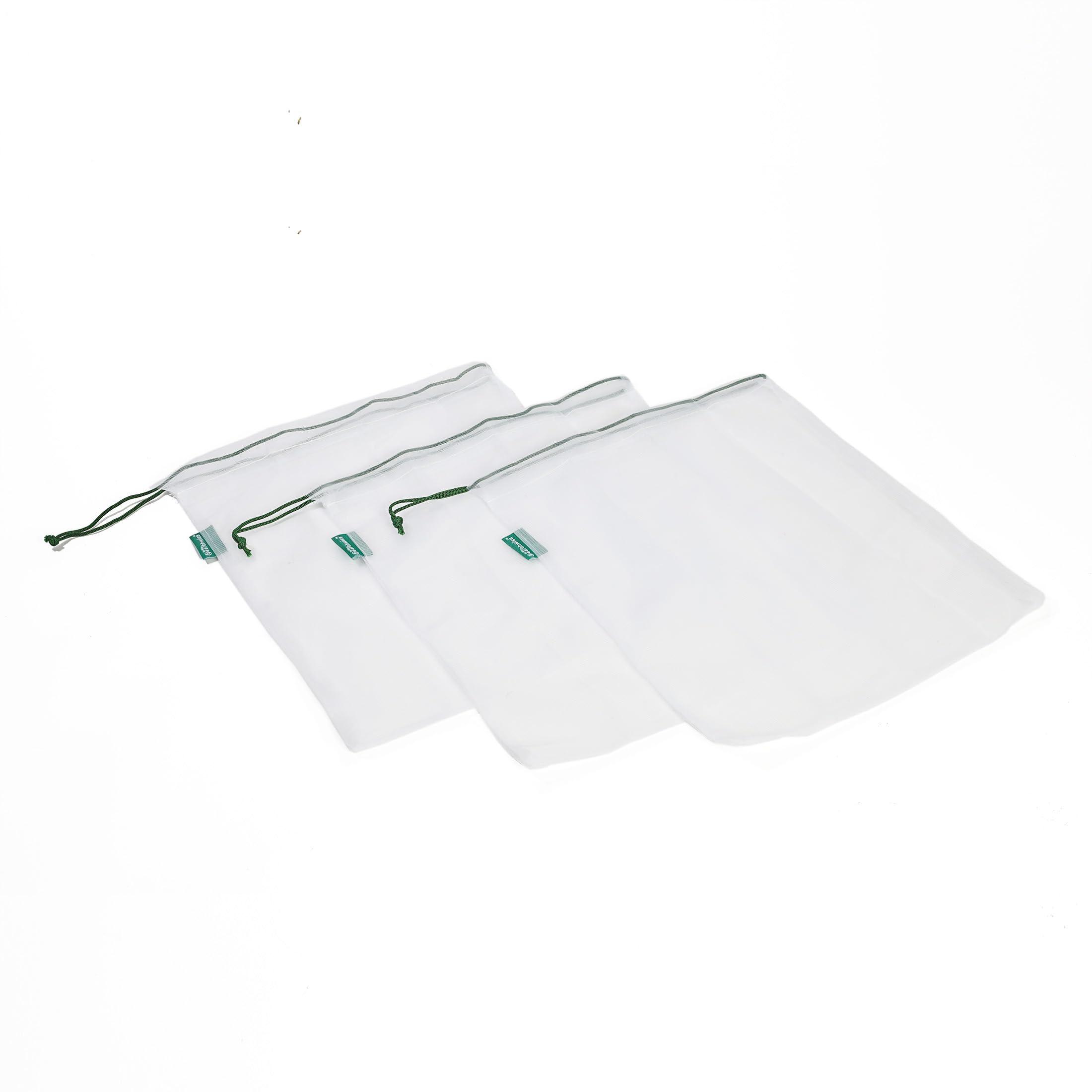 Earthwise Reusable Mesh Produce Bags - Washable Set of 9 Premium Bags, TRANSPARENT Lightweight, Strong SEE-THROUGH Mesh for shopping, transporting and storing fruits and veggies. - Image 2