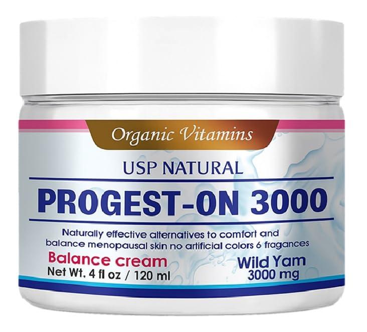 Wild Yam Balancing Cream for Women – with Vitamin E, Coconut Oil & Hyaluronic Acid – 1500mg Natural Extract – Menopause & Skin Support, 4 oz