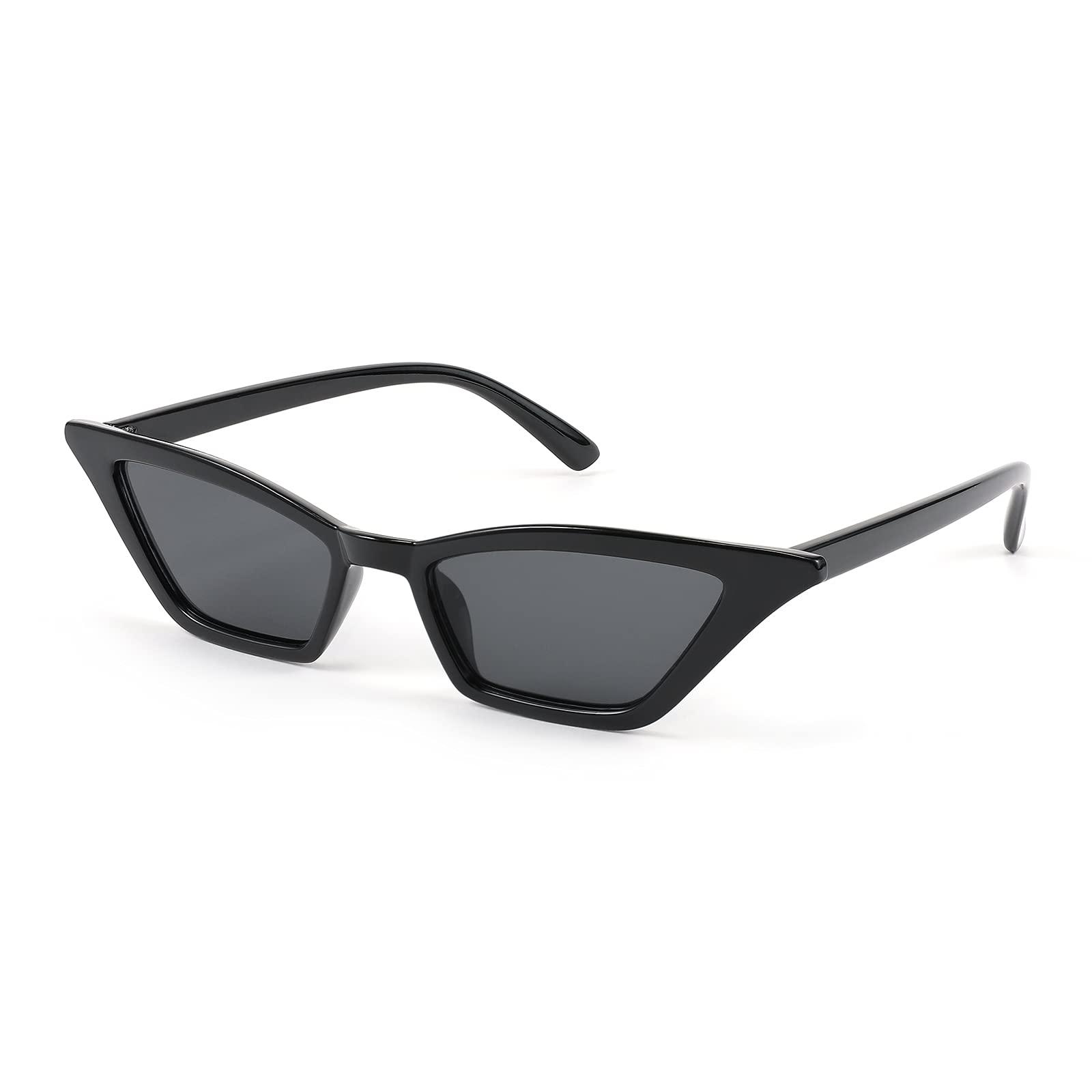 FEISEDY Small Cat Eye Sunglasses Vintage Square Shade Women Eyewear B2291