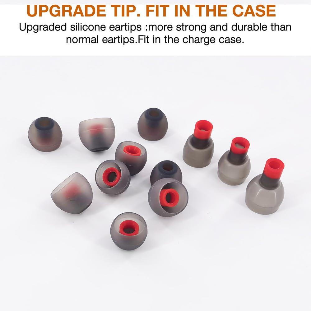 TENNMAK 12X Eartips Replacement for bmani T16 / bmanl/ZINGBIRD Z67 / occiam T17,K23-2023 / Orancu A12 / TOZO T6 / T10 / RIZIZI A12/Boean U8 U8I PRO U18 Wireless Earbuds Earpad - Image 2