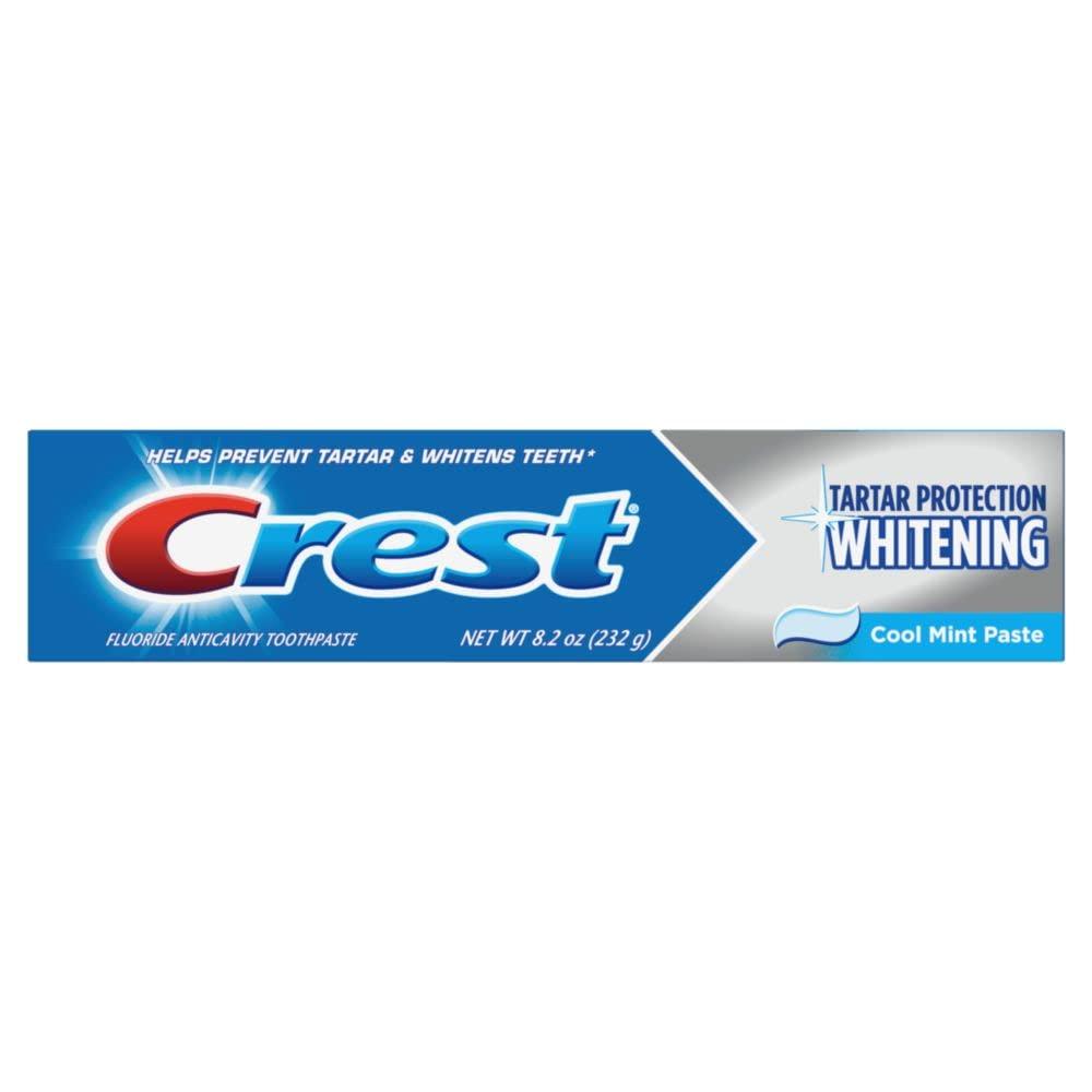 Crest Tartar Protection Whitening Cool Mint Flavor Toothpaste 8.2 Oz (Pack of 4) - Image 7