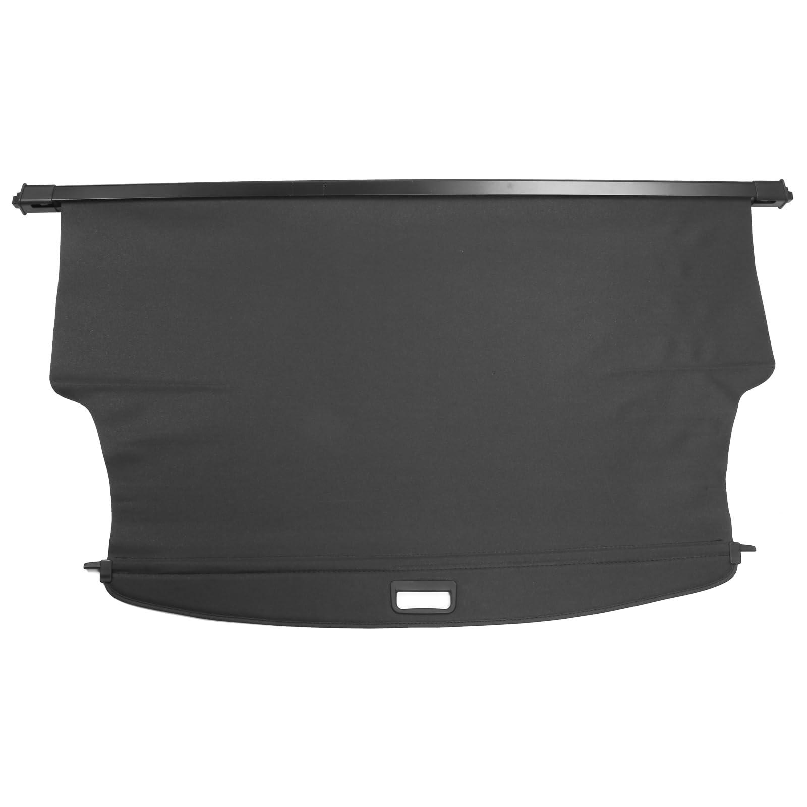 IKON MOTORSPORTS, Cargo Cover Compatible with 2021-2023 Chevy Cadillac GMC, OEM Style PVC & Aluminum Rod Black Security Rear Trunk Cover Security Retractable Shield, 2022 84390976 84390977 84390978 - Image 2