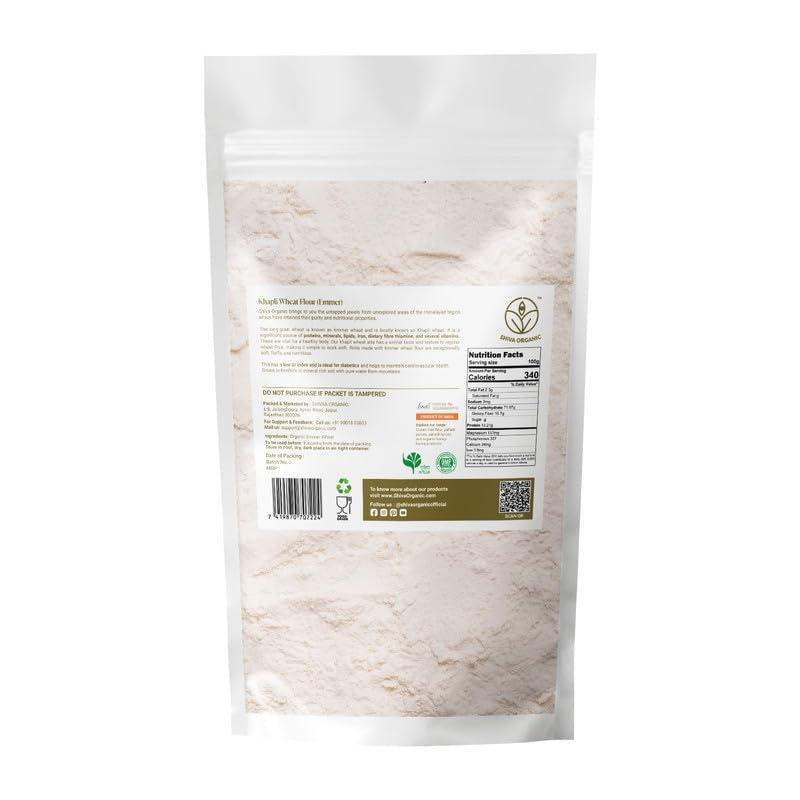 Shiva Organic Khapli Wheat Atta - 1.5 kg | Emmer Wheat Flour | High Fiber, Low Gluten, Ancient Grain with Abundant Bran - Image 2