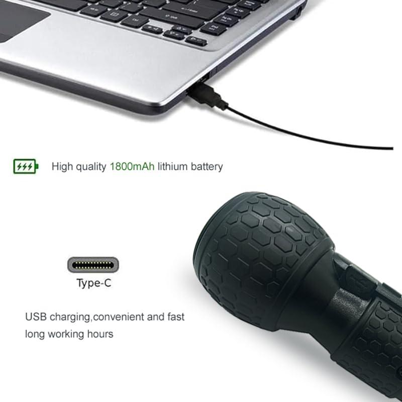 SHENHAOXU 3.6V Cordless Electric Screwdriver Rechargeable portable Mini Rotary Home Gadget，Automatic Manual all in one with LED Light and USB-C Charging Cable BLACK - Image 5