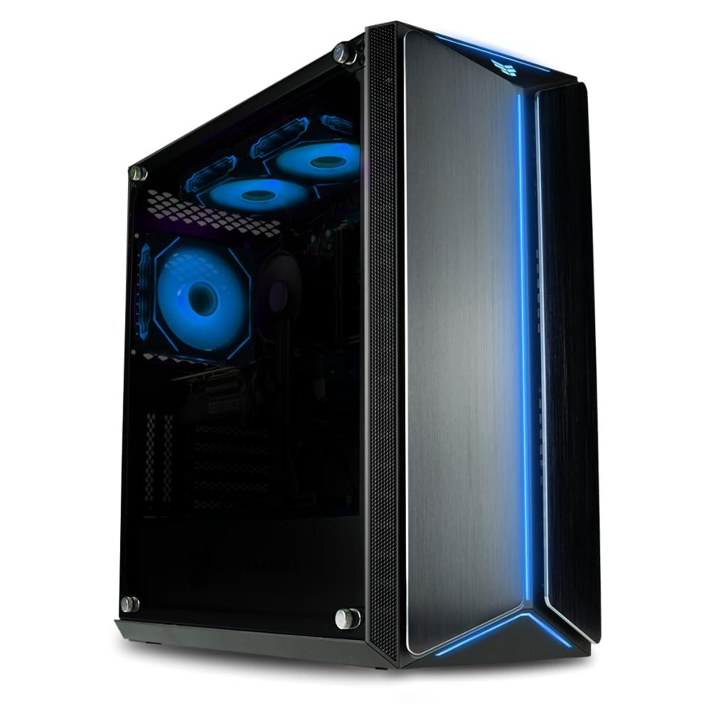 Mantis V2 Gaming Desktop PC - (NVIDIA GeForce RTX 5090, AMD Ryzen 7 9800X3D Processor, 64GB DDR5 RAM, 2TB NVMe Gen4 SSD, HDMI, WiFi 6E + BT, Windows 11 Pro) - Prebuilt RGB Gamer Desktop Computer